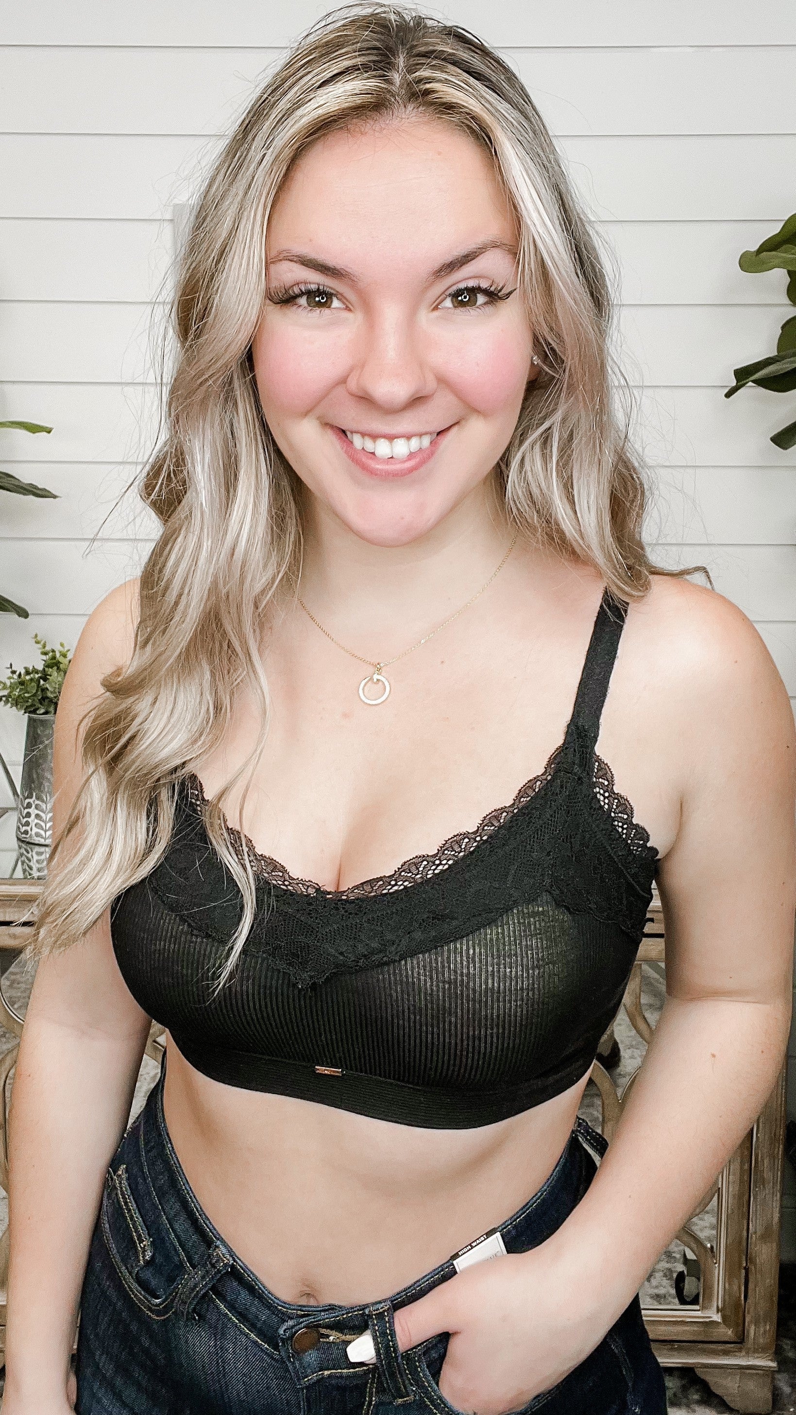 Fantasies Ribbed Padded Avery Mae Bralette - 4 colors! - Image 7