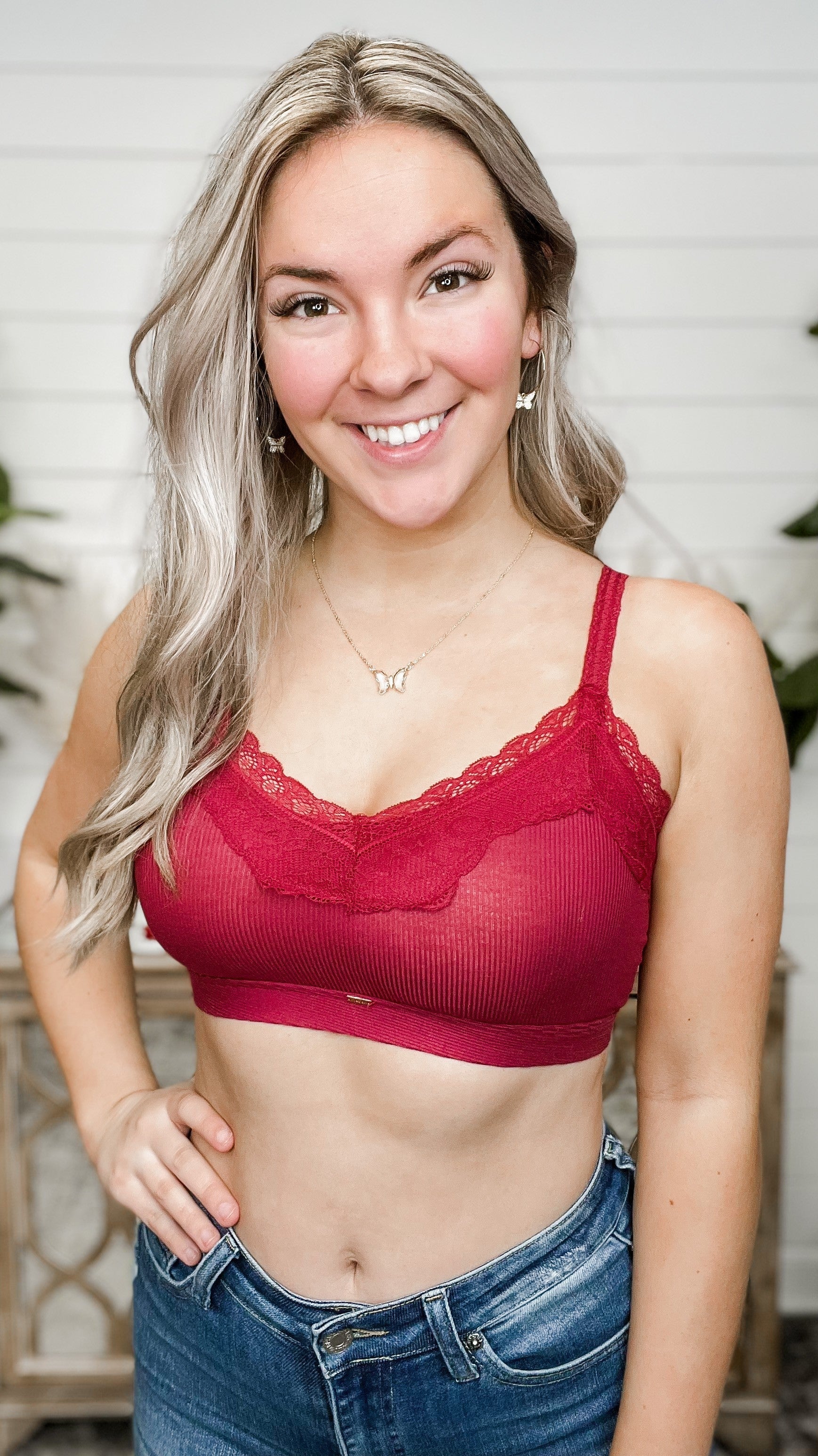 Fantasies Ribbed Padded Avery Mae Bralette - 4 colors! - Image 9