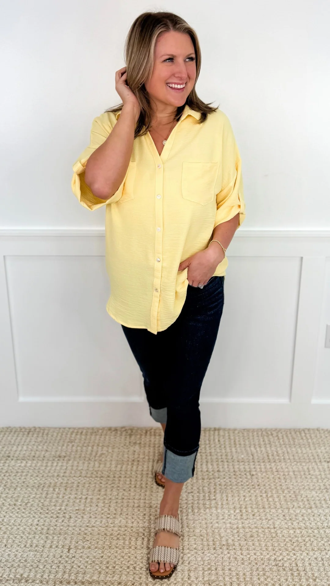 Feeling Some Way Short Sleeve Avery Mae Button Up Top - 8 colors! - Image 11