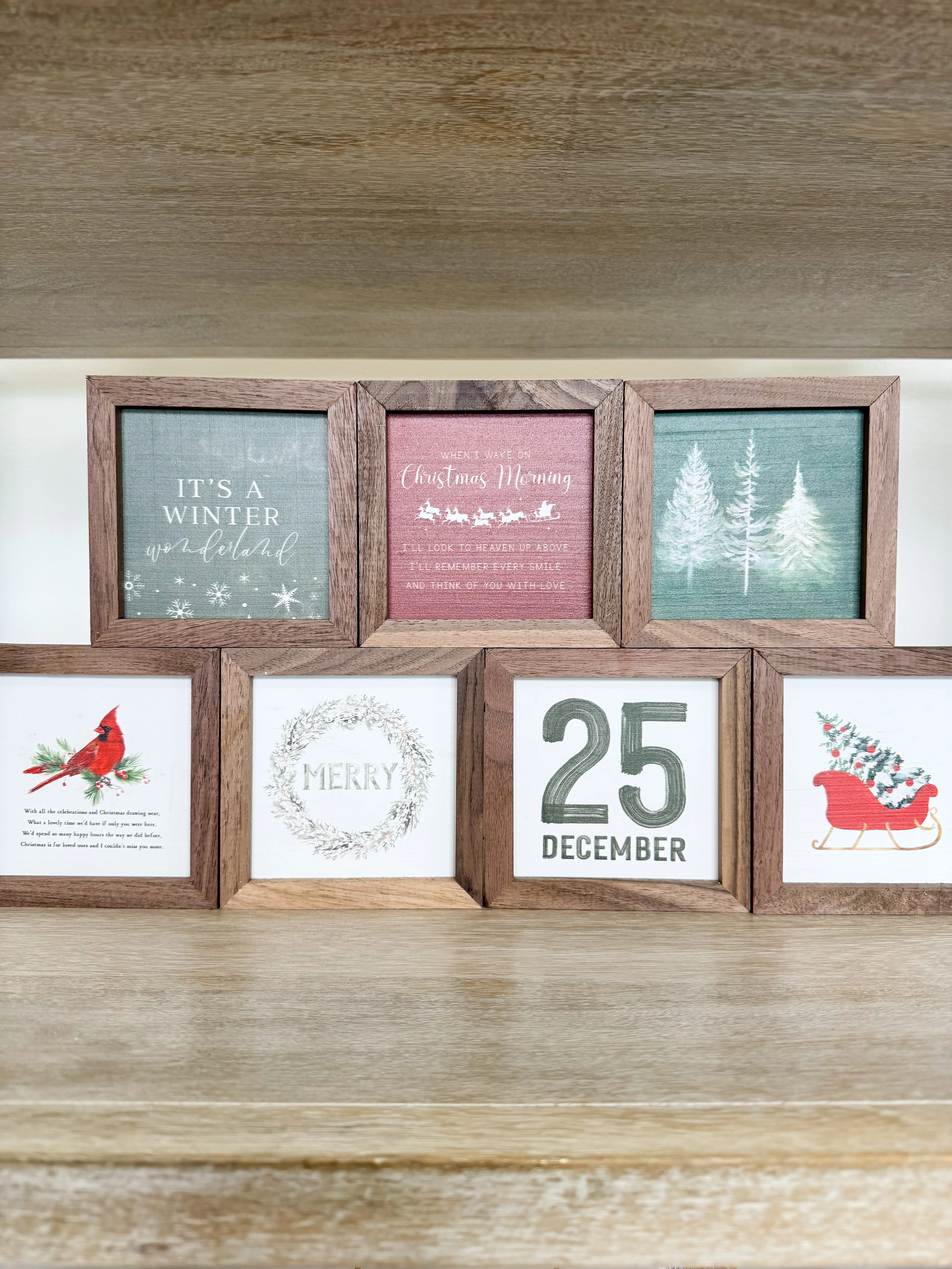 Feels Like Christmas Mini Wood Sign - 7 options!