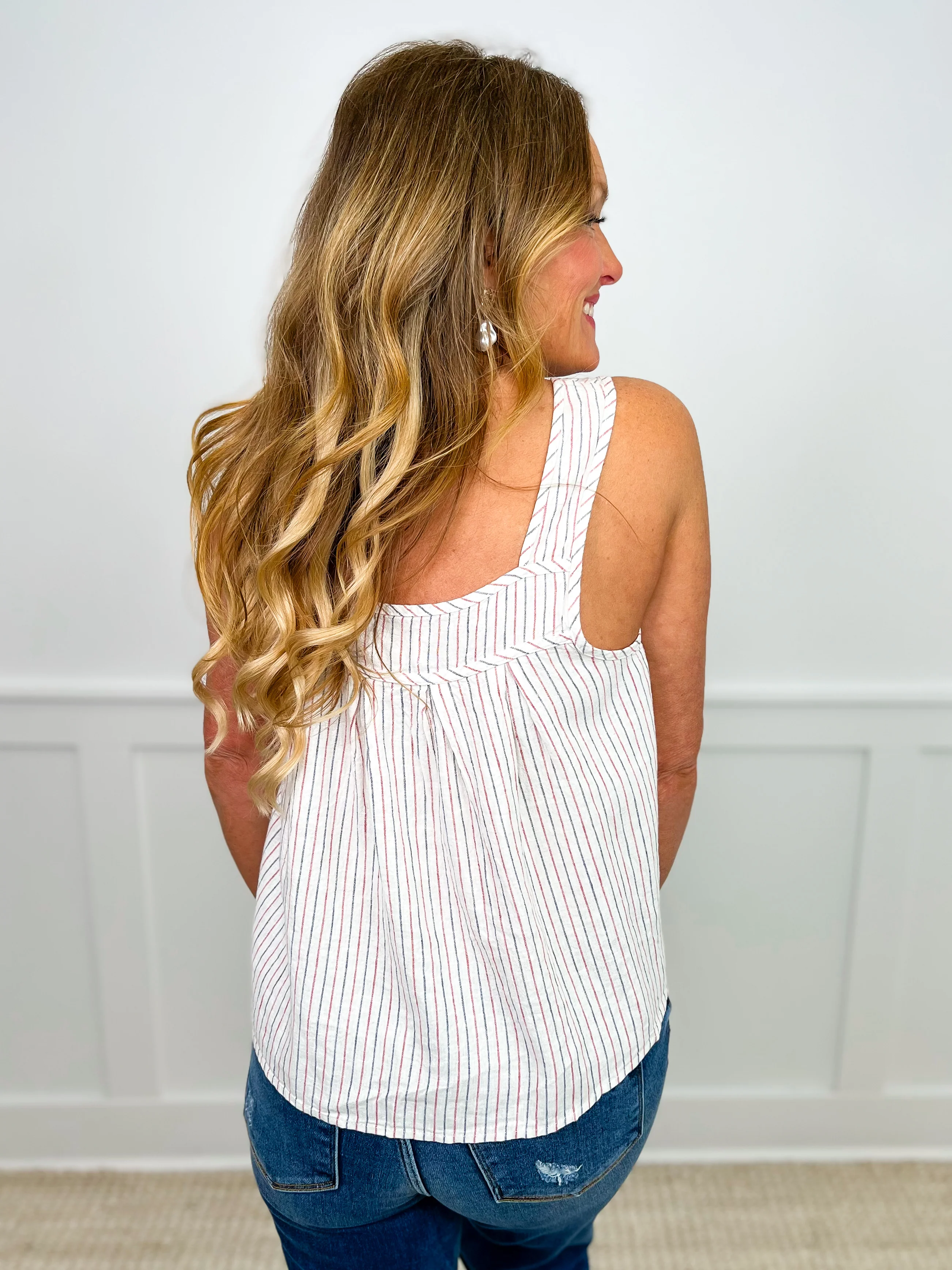 Festive Freedom White Avery Mae Tank Top - Image 2