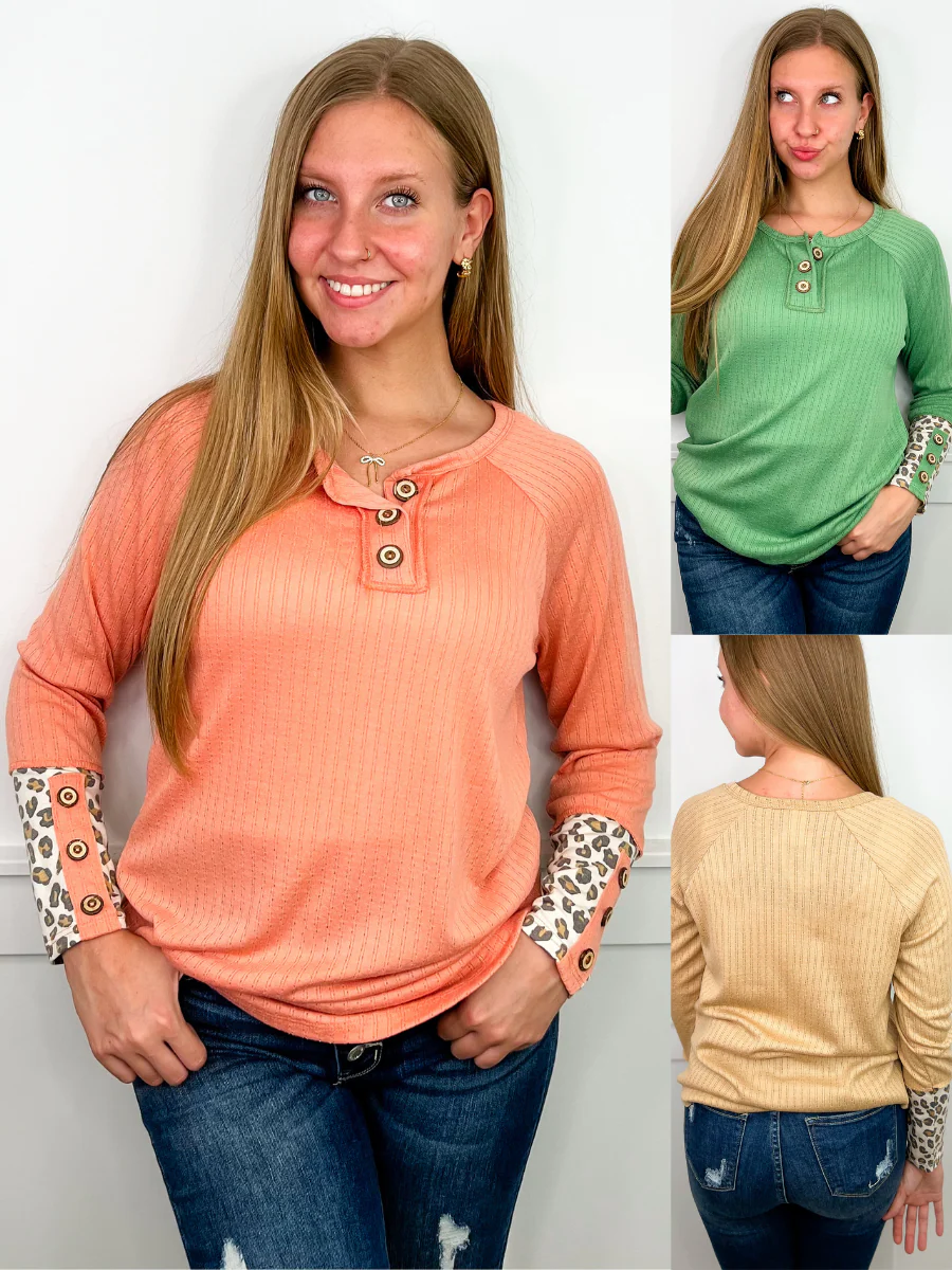 Fierce Findings Knit Long Sleeve Avery Mae Top - 3 colors!