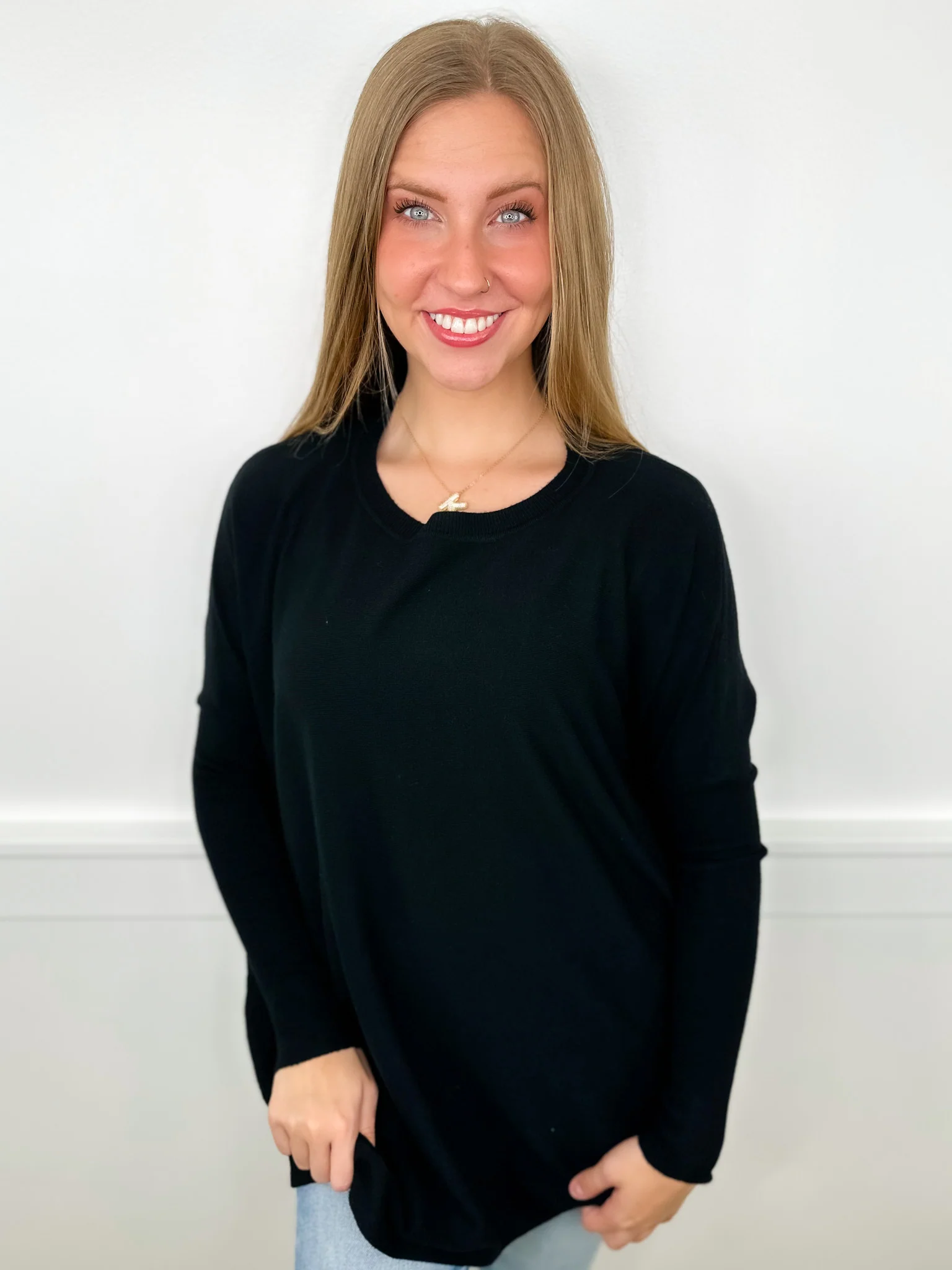 Figure it Out Knit Long Sleeve Avery Mae Sweater Top - 5 colors! - Image 3