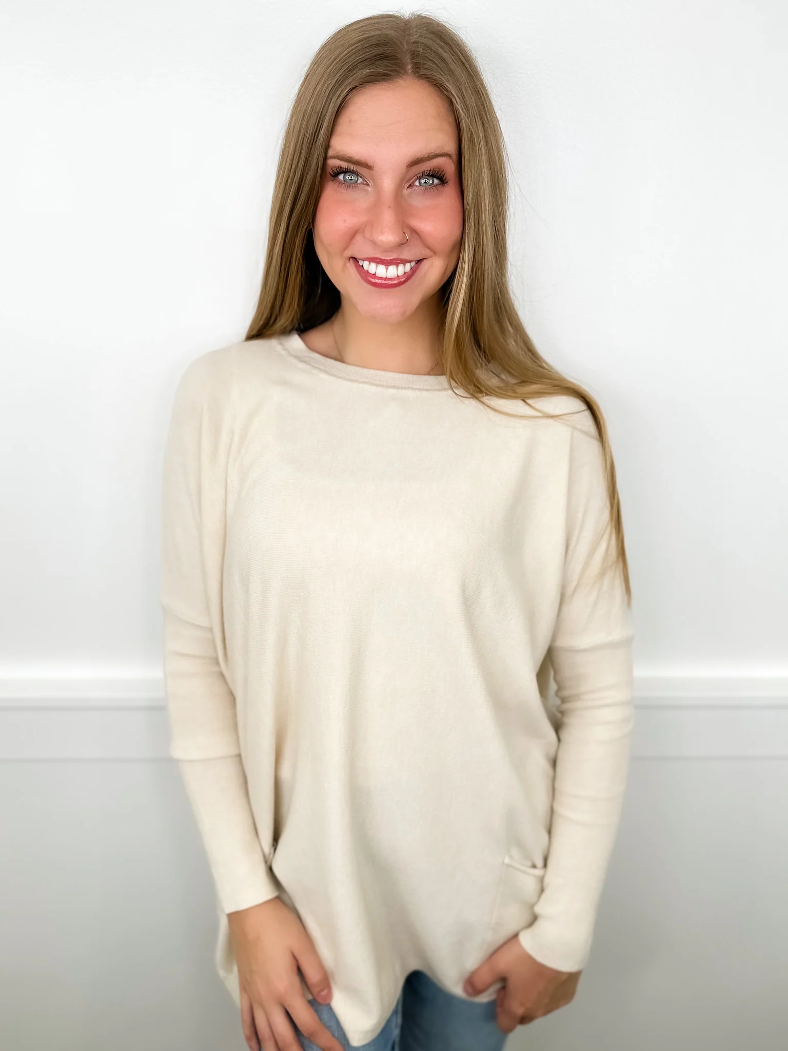 Figure it Out Knit Long Sleeve Avery Mae Sweater Top - 5 colors! - Image 4