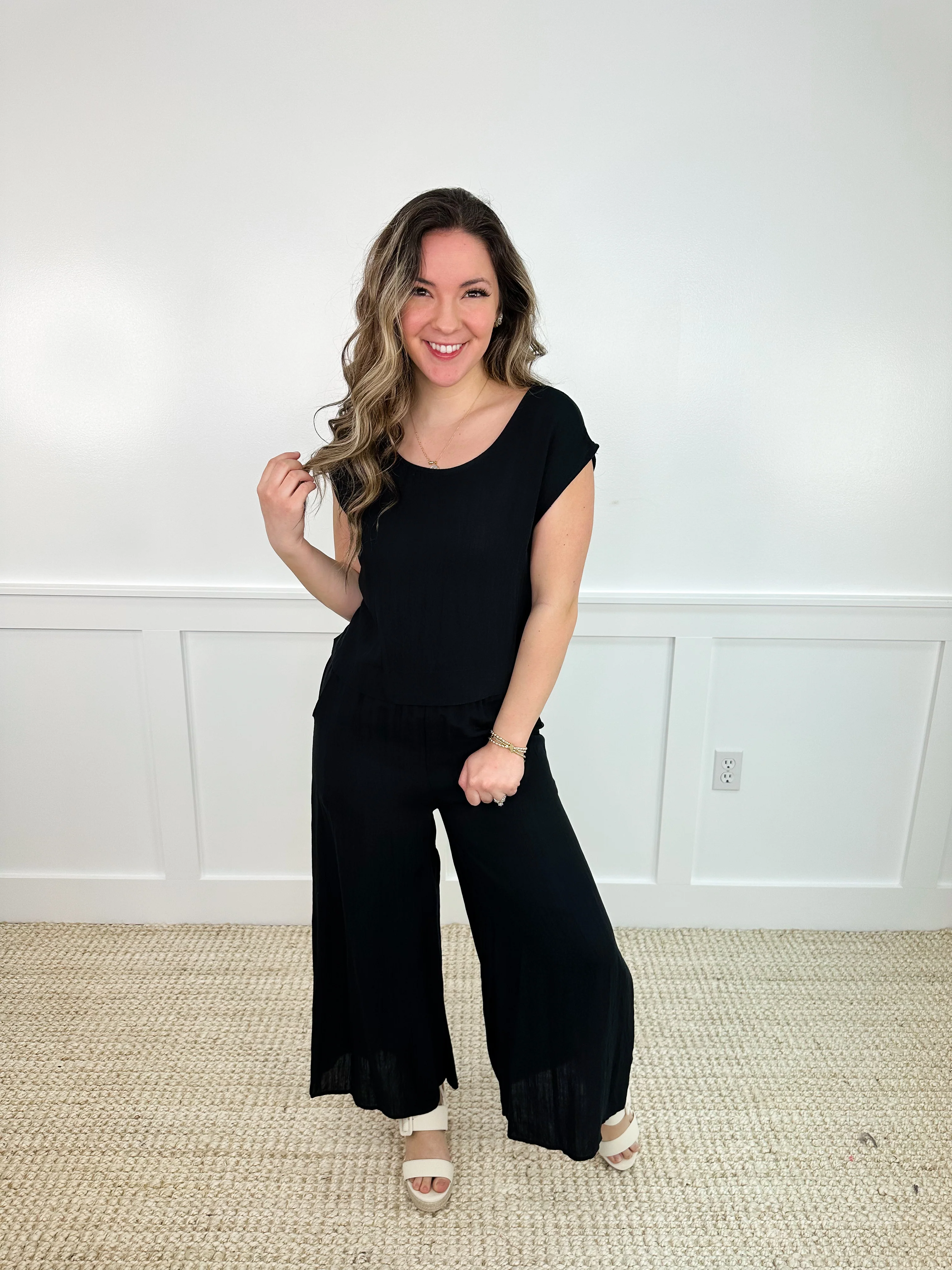 Find Me Around Rayon Blend Short Sleeve Avery Mae Cropped Top - 3 colors! - Image 3