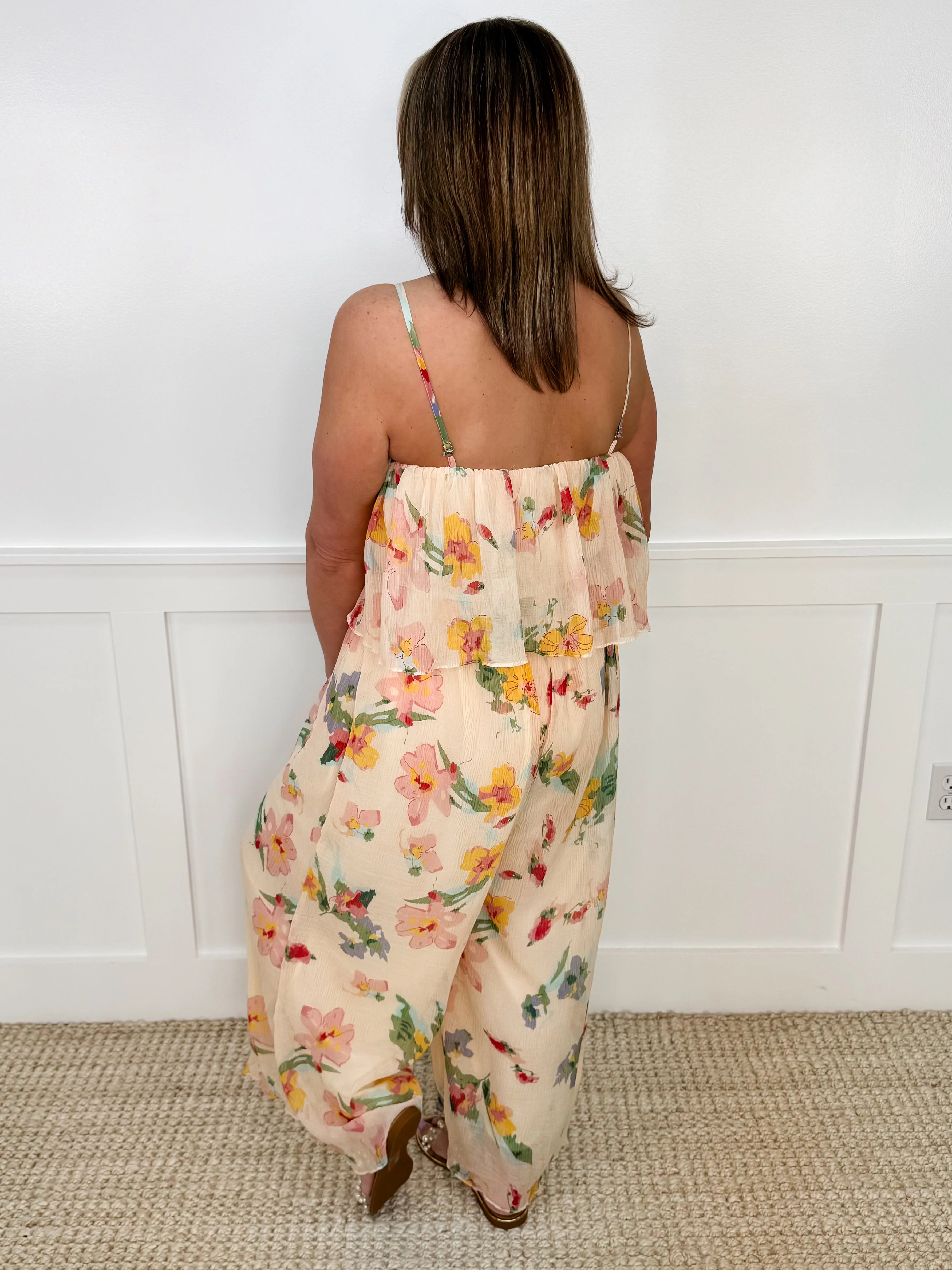 First Impressions Peach Avery Mae Jumpsuit - Image 2