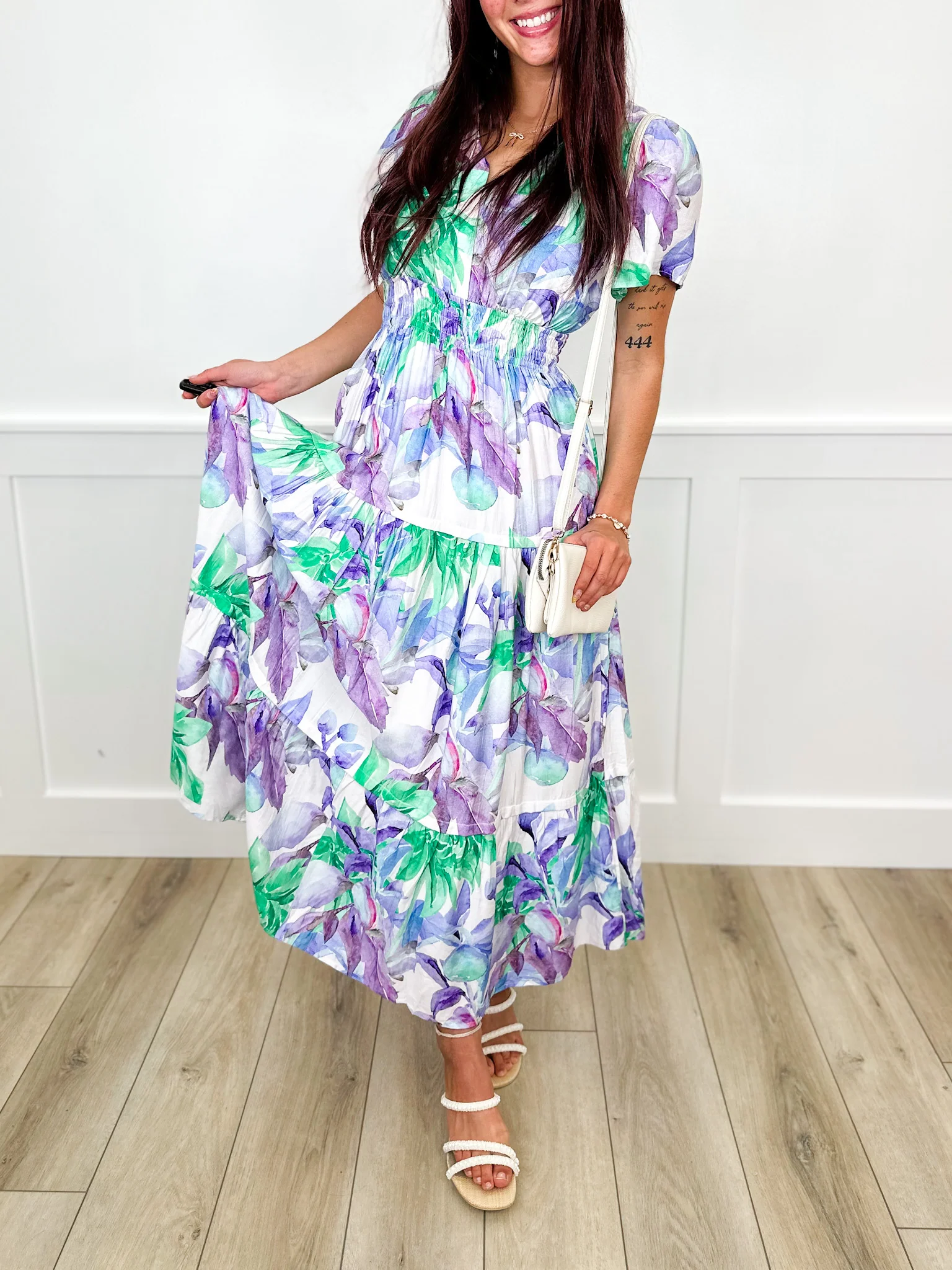 Flowy Day Rayon Blend Short Sleeve Avery Mae Dress