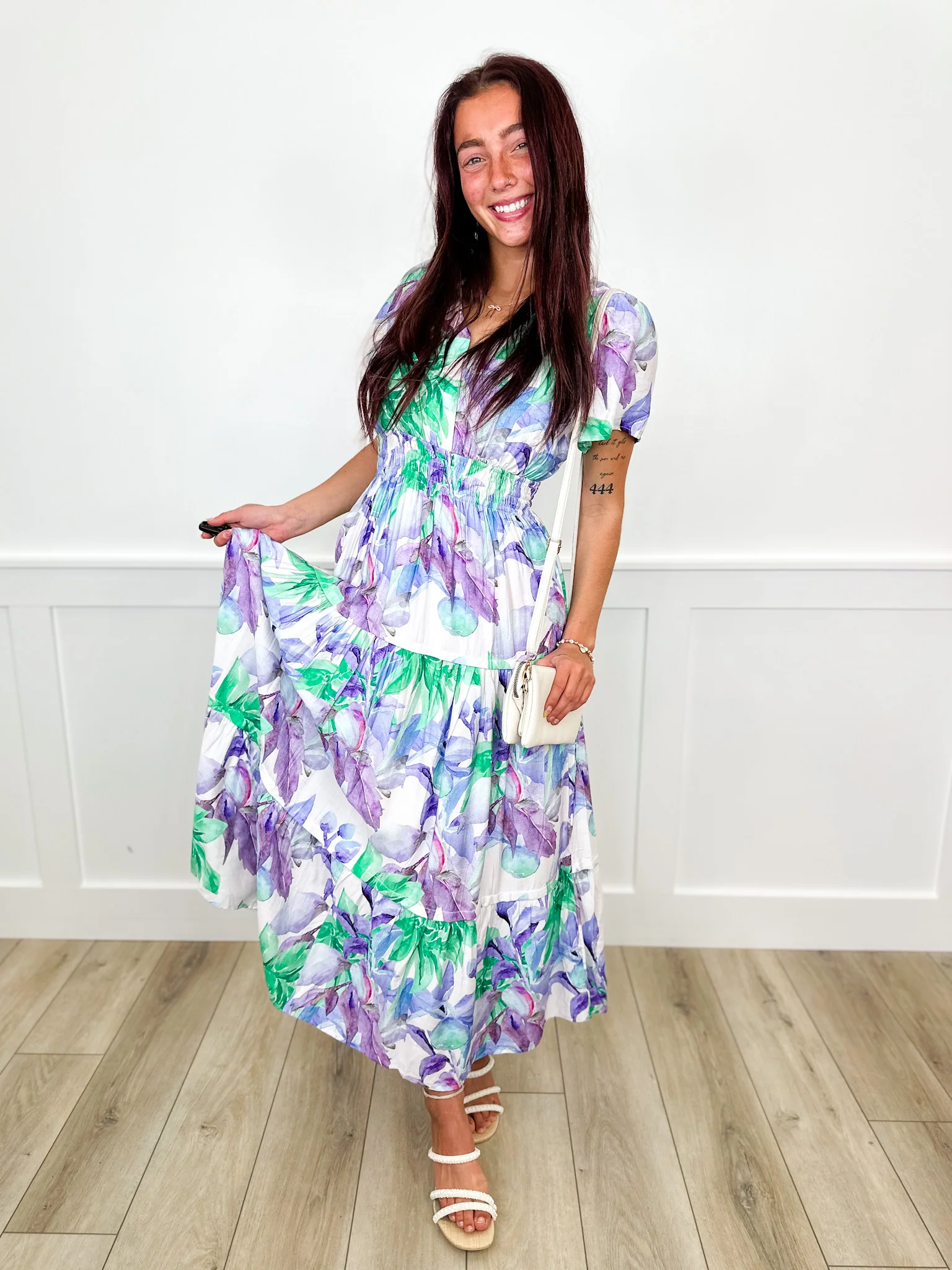 Flowy Day Rayon Blend Short Sleeve Avery Mae Dress - Image 2