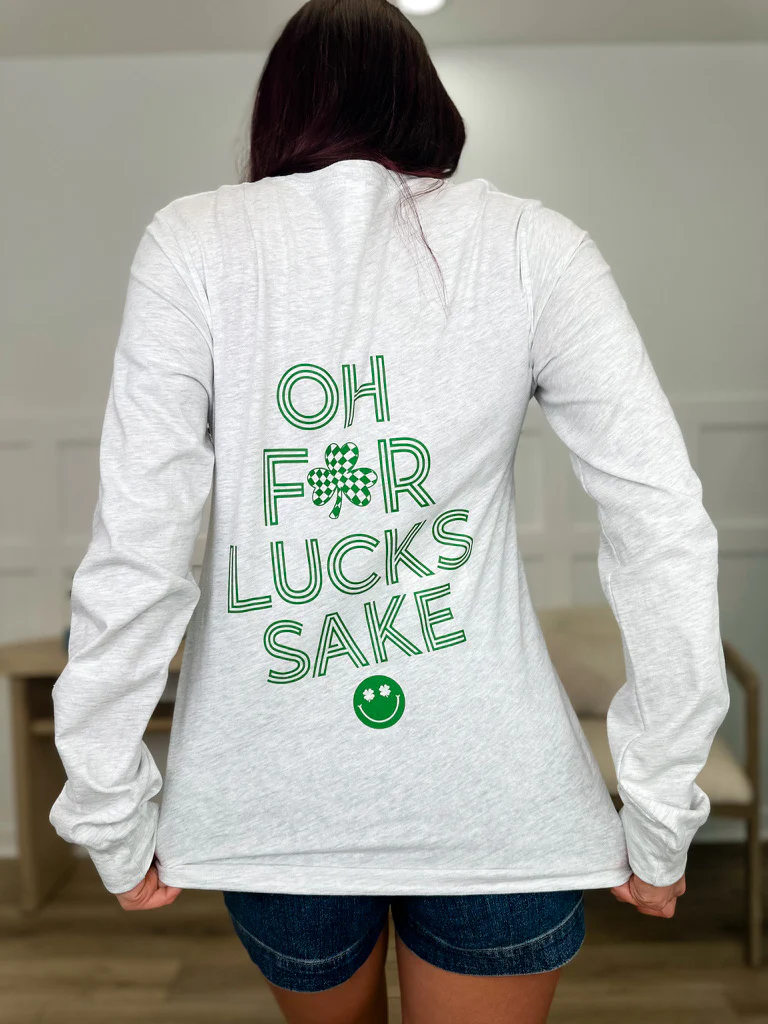 For Lucks Sake Cotton Blend Long Sleeve Avery Mae Graphic Top - 2 options! - Image 4
