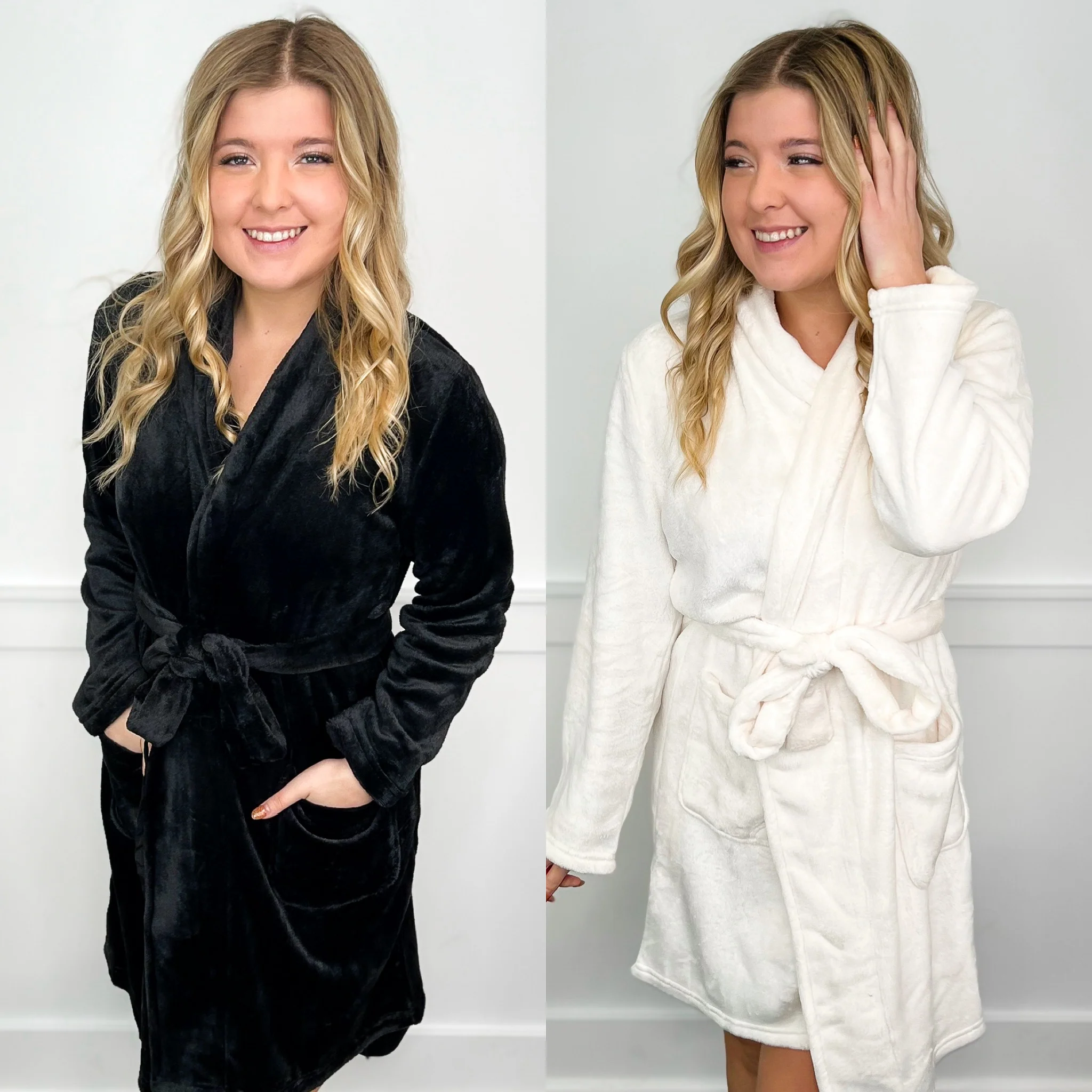 Fresh Out the Shower Long Sleeve Avery Mae Robe - 2 colors! - Image 4