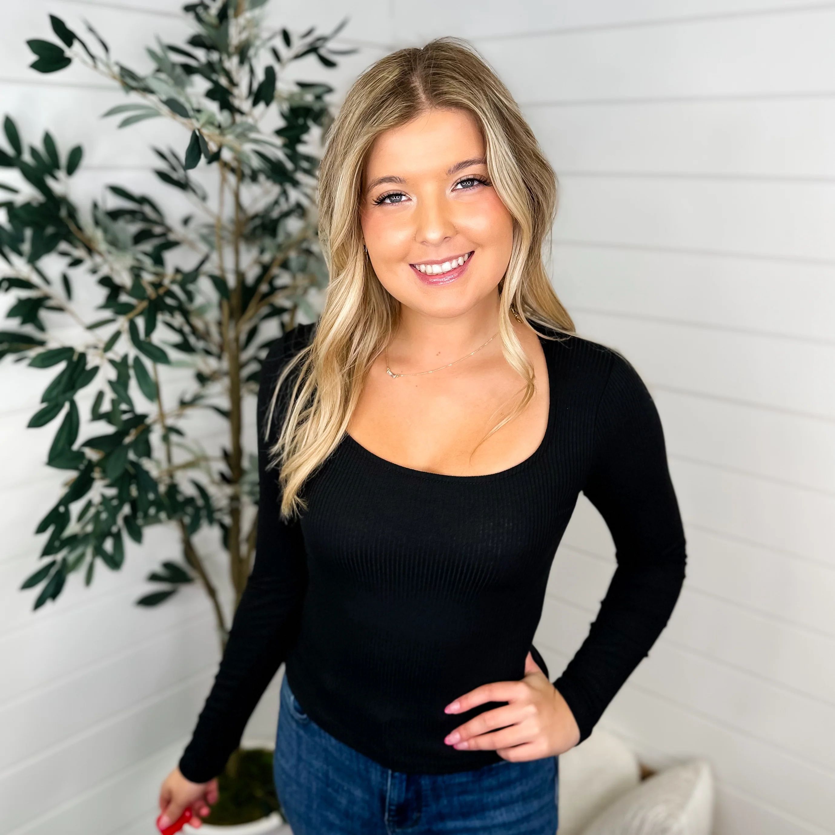 Full of Hope Ribbed Long Sleeve Avery Mae Top - 5 colors! - Image 5