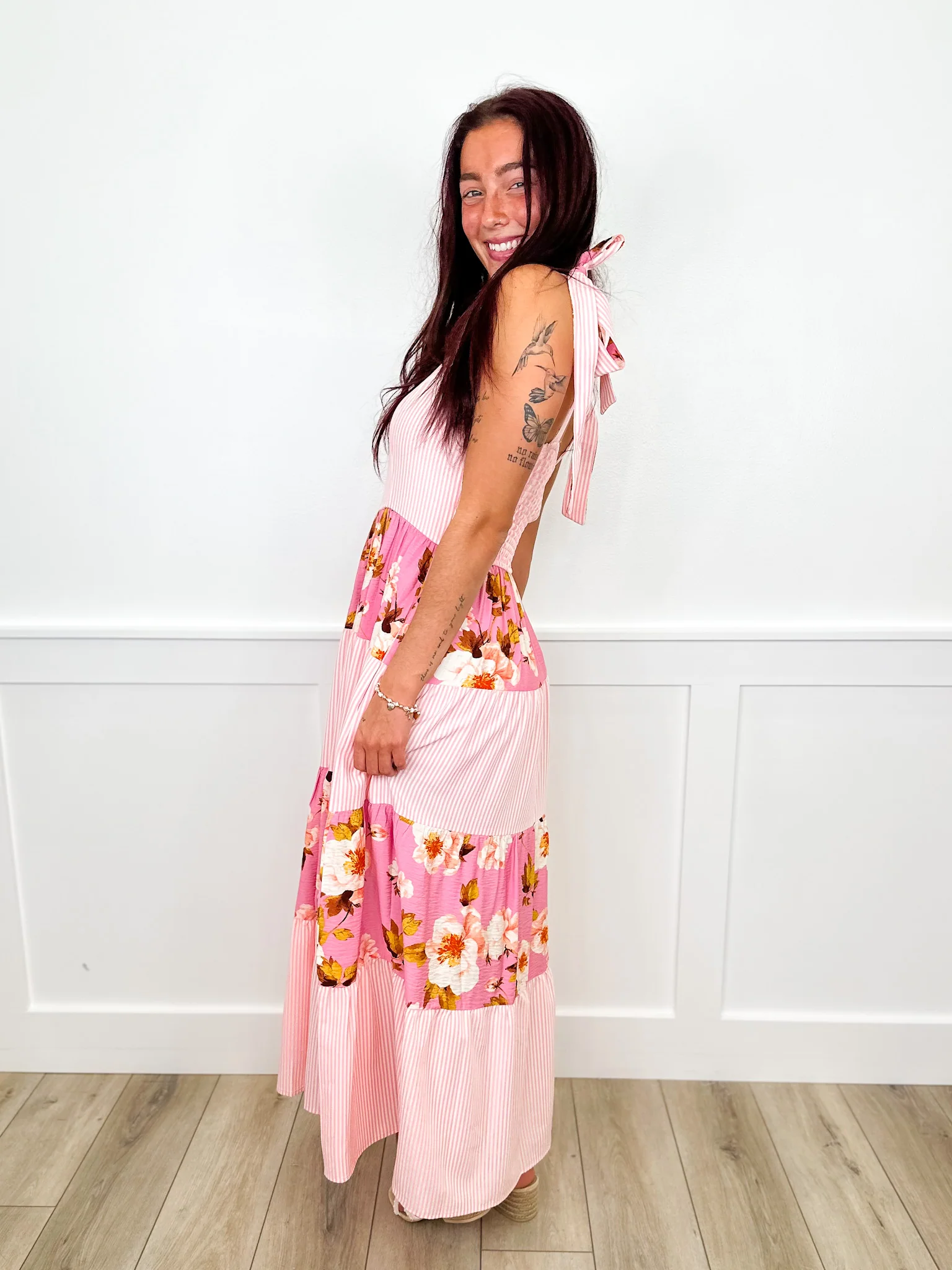 Garden Gala Lightweight Pink Avery Mae Dress - Image 3