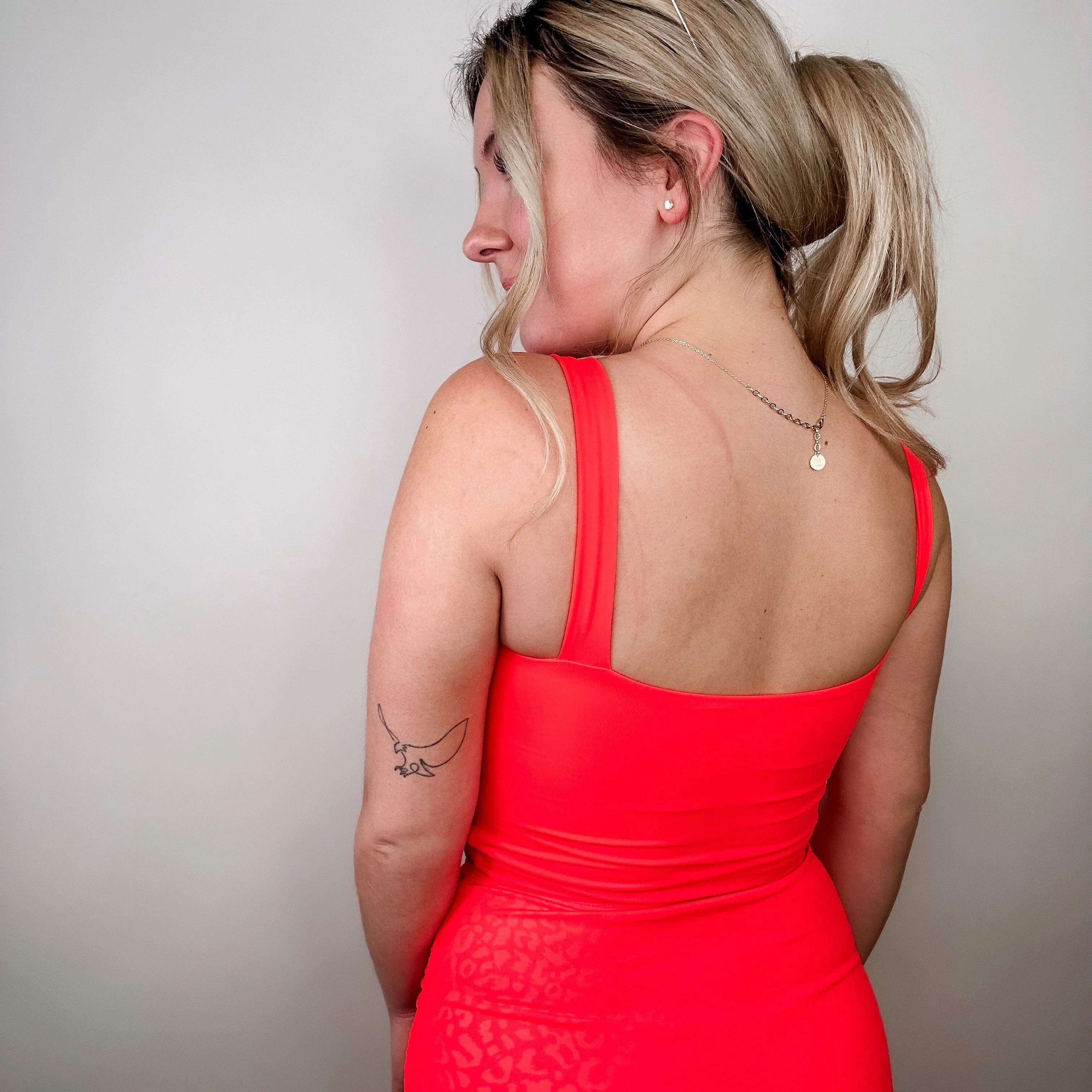 Gettin' Closer Coral Swim Top - Image 2