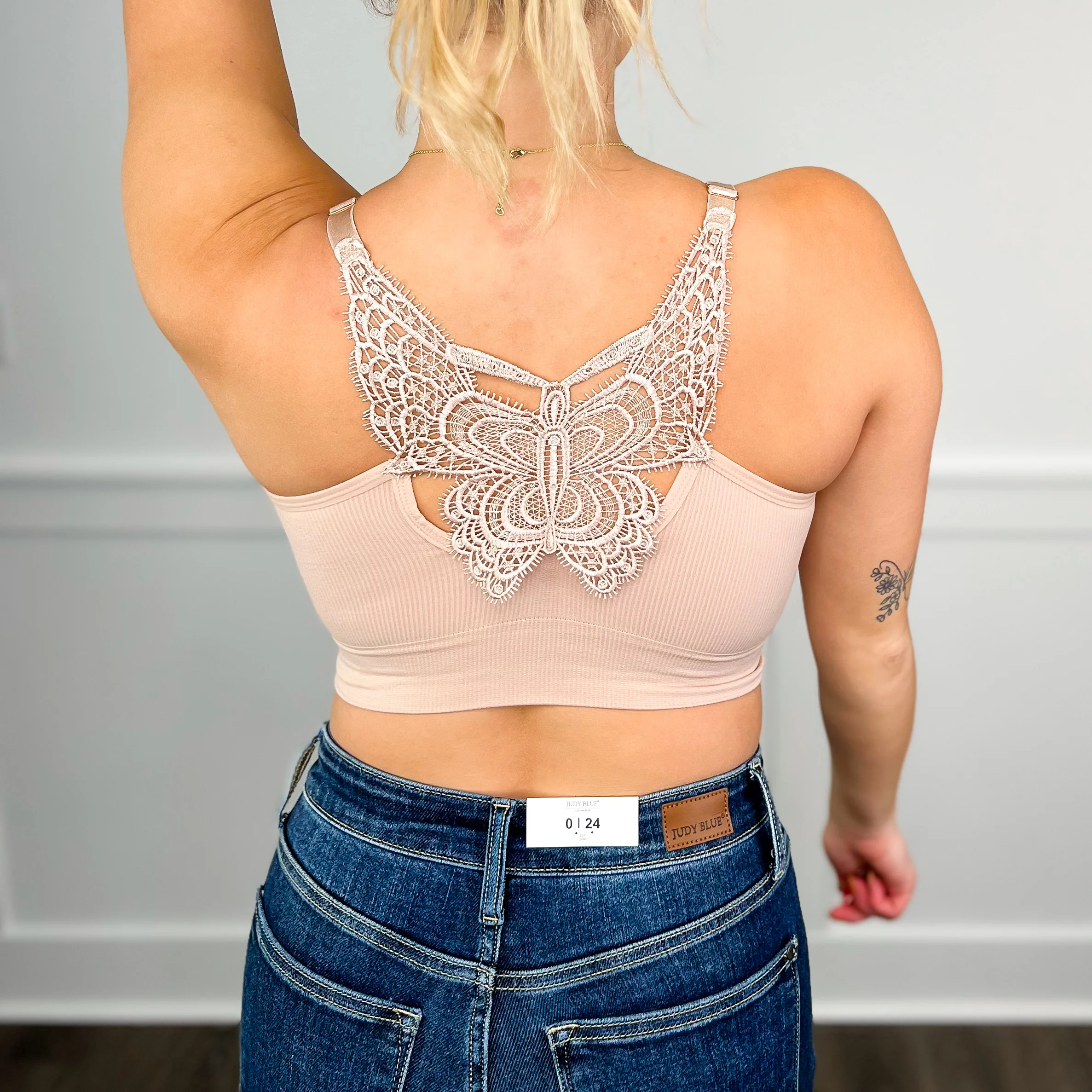 Give Them Butterflies Padded Avery Mae Bralette - 2 colors! - Image 5