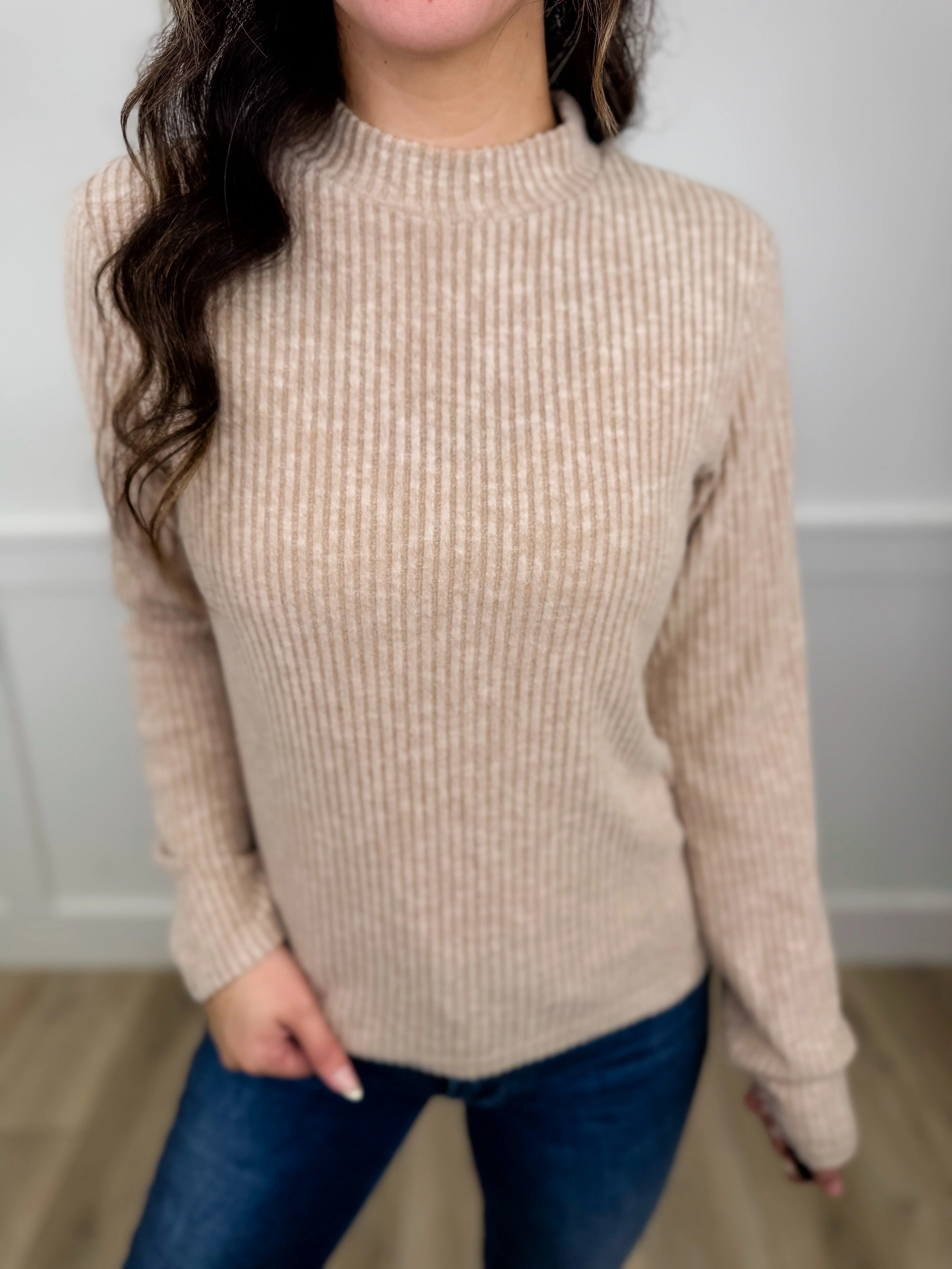 Going All Out Ribbed Long Sleeve Avery Mae Top - 2 colors! - Image 2