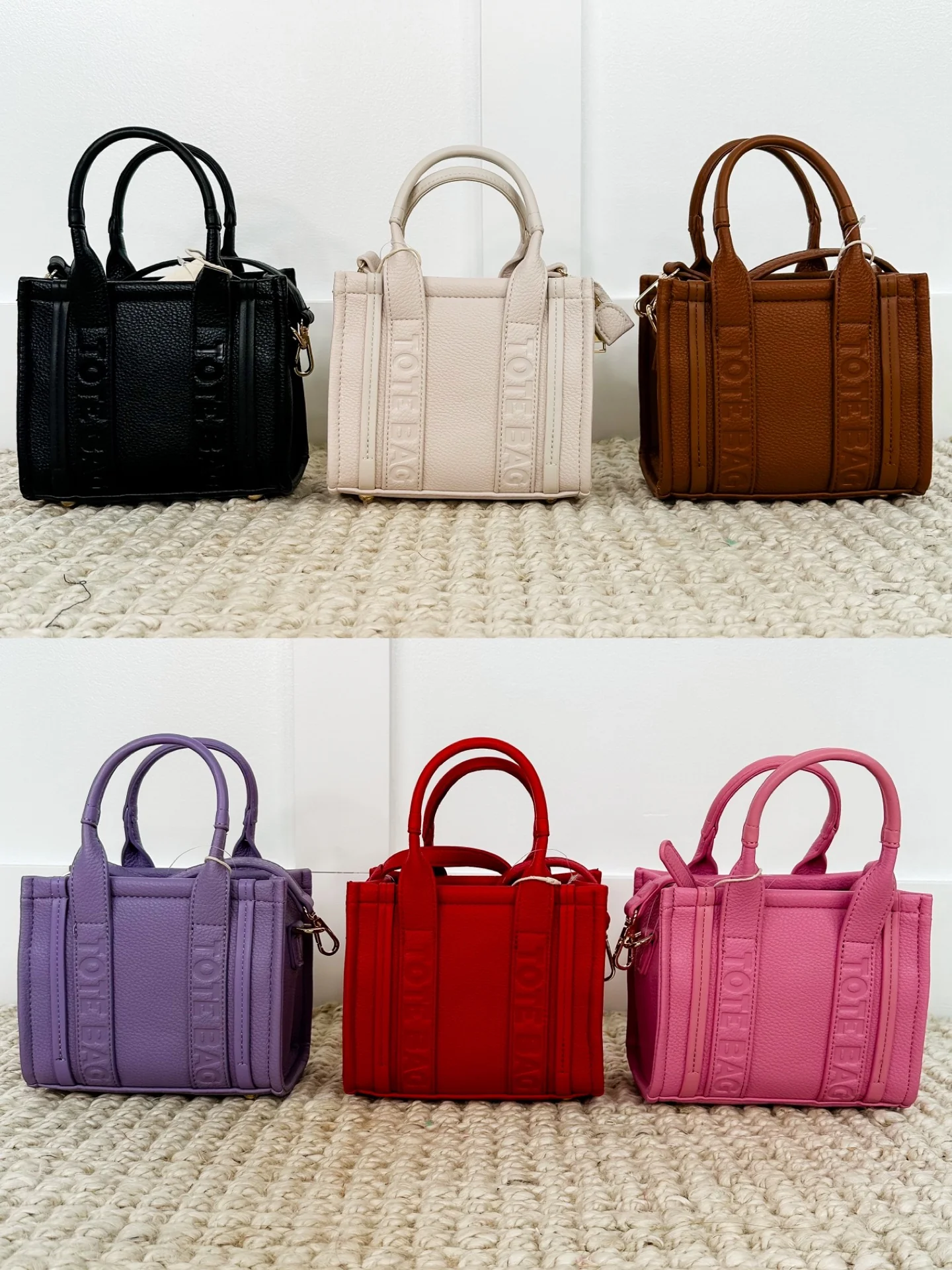 Got it Handled Faux Leather Mini Tote Bag & Wallet Set - 9 colors! - Image 8