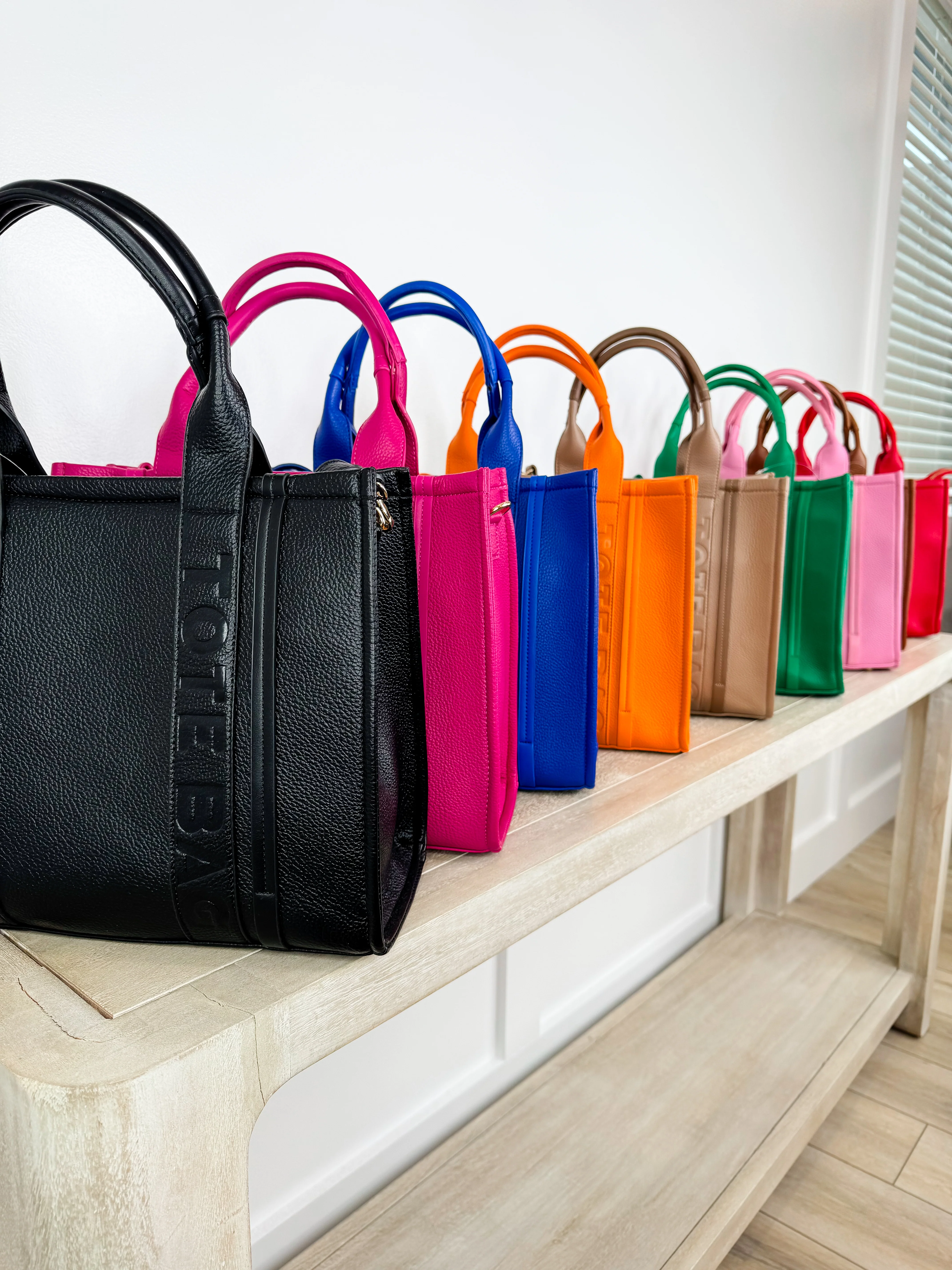 Got it Handled Faux Leather Tote Bag & Wallet Set - 11 colors! - Image 2