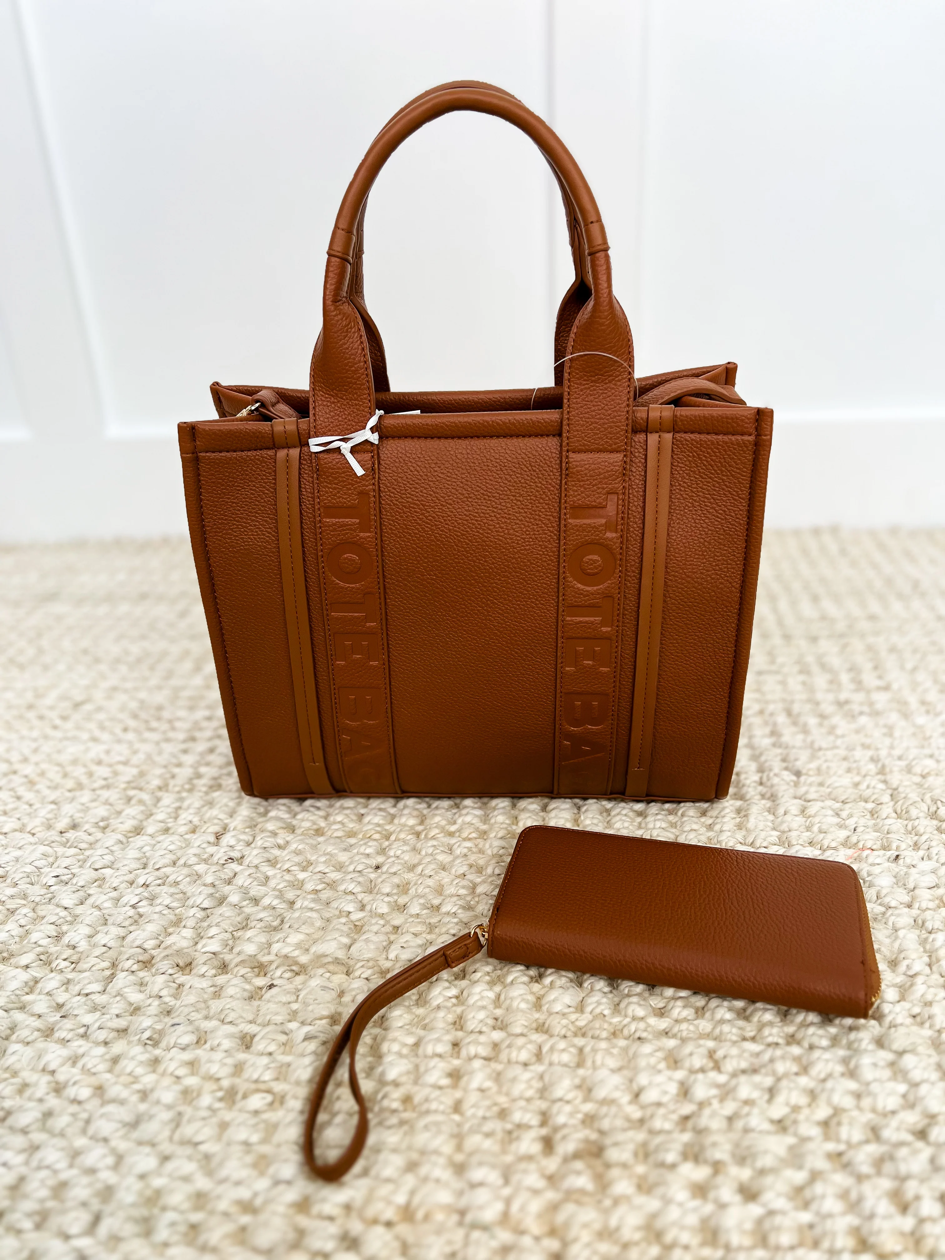Got it Handled Faux Leather Tote Bag & Wallet Set - 11 colors! - Image 5
