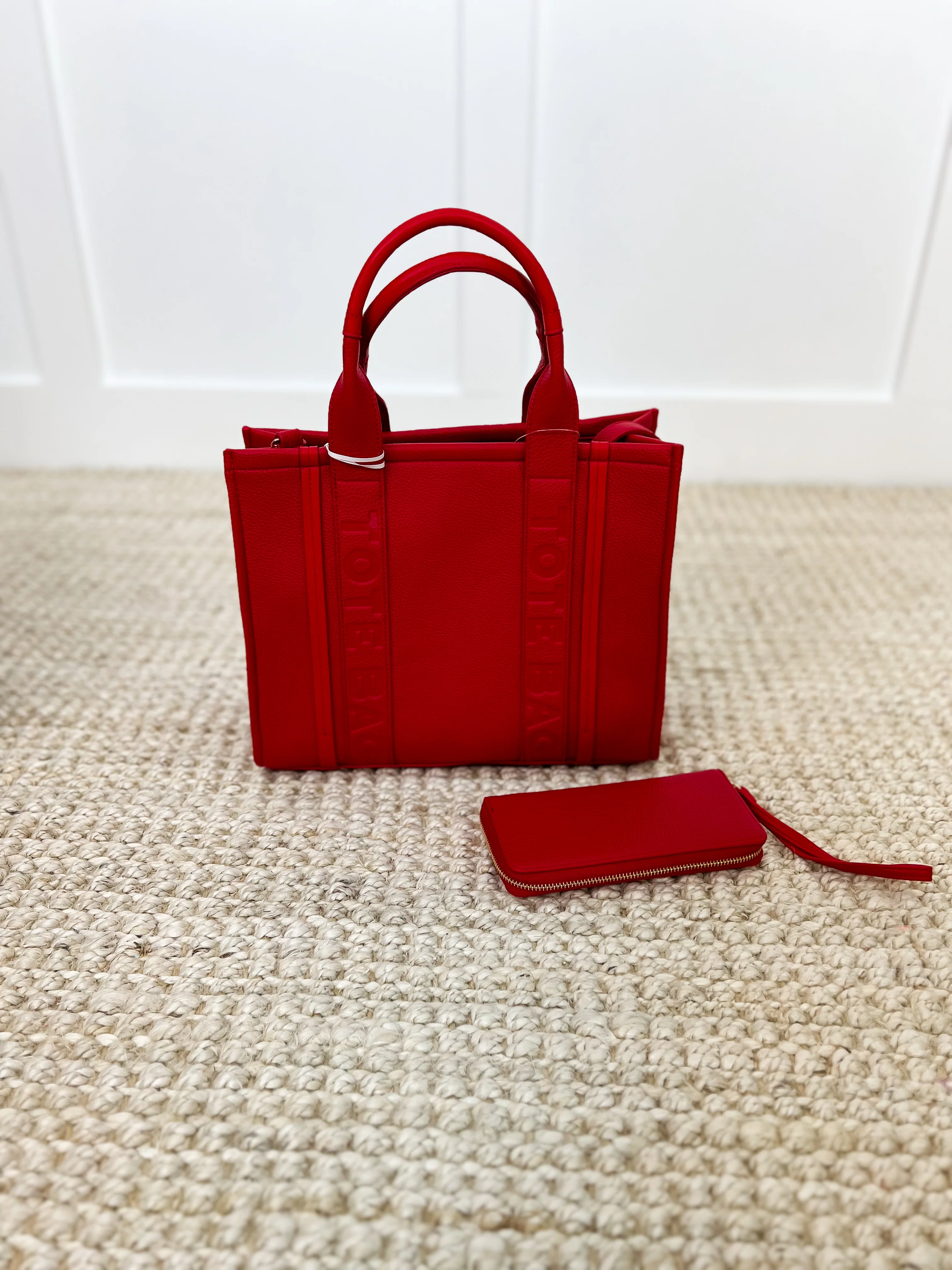 Got it Handled Faux Leather Tote Bag & Wallet Set - 11 colors! - Image 6