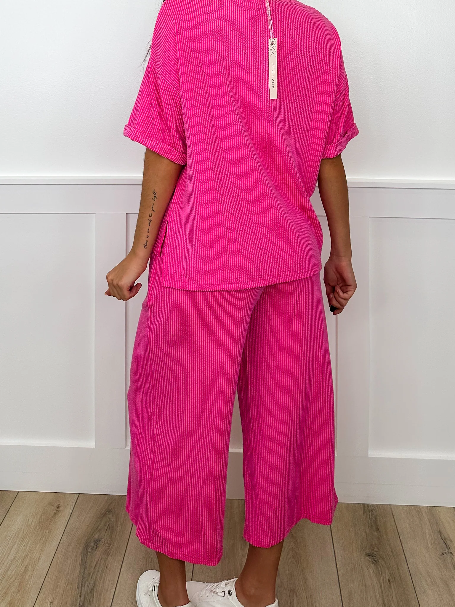 Got This Thing High-Rise Ribbed Wide Leg Avery Mae Capris - 2 colors! - Image 5