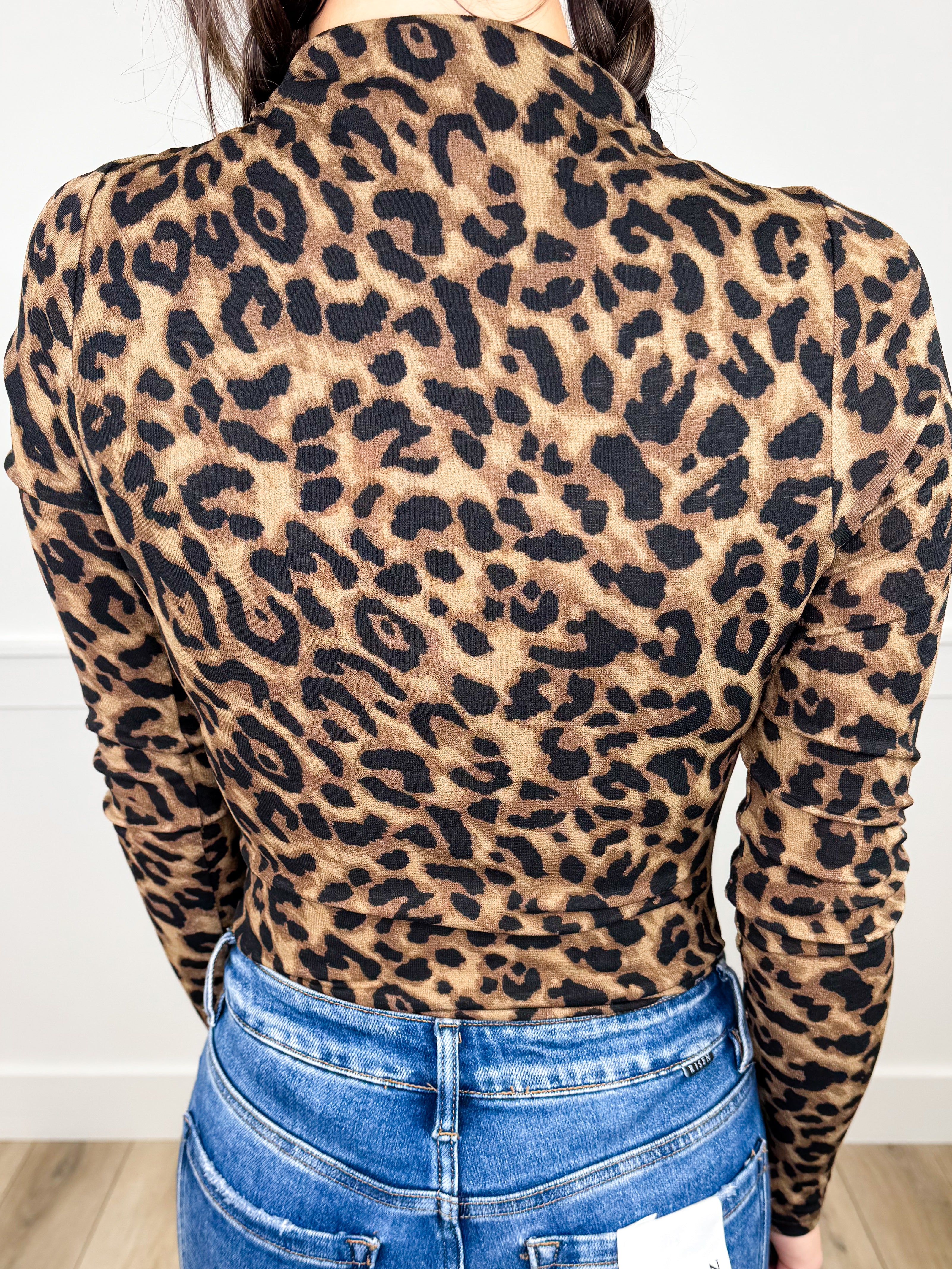White Birch Growth is a Process Knit Long Sleeve Mocha Avery Mae Bodysuit Top - Image 3