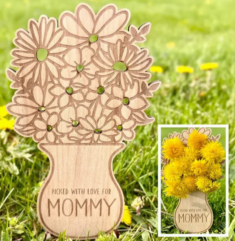Hand Picked For Mommy Flower Holder