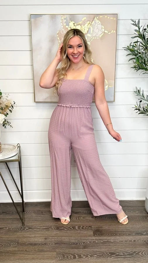 Hem & Thread Never Dark Cotton Purple Jumpsuit - Image 2