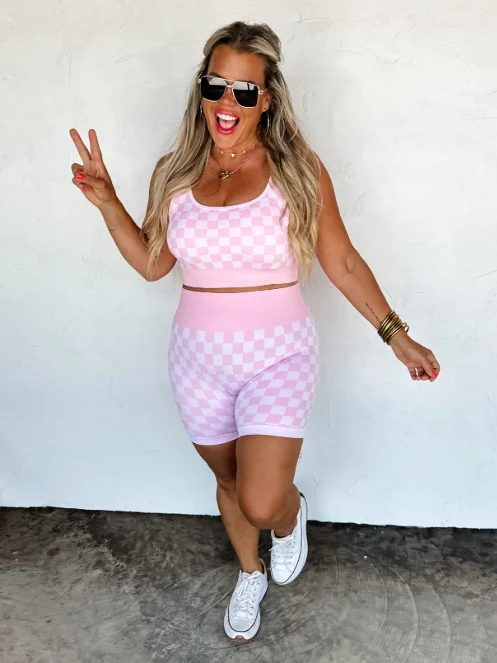 Hey Girl High-Rise Checkered Avery Mae Lounge Set - 3 colors! - Image 6