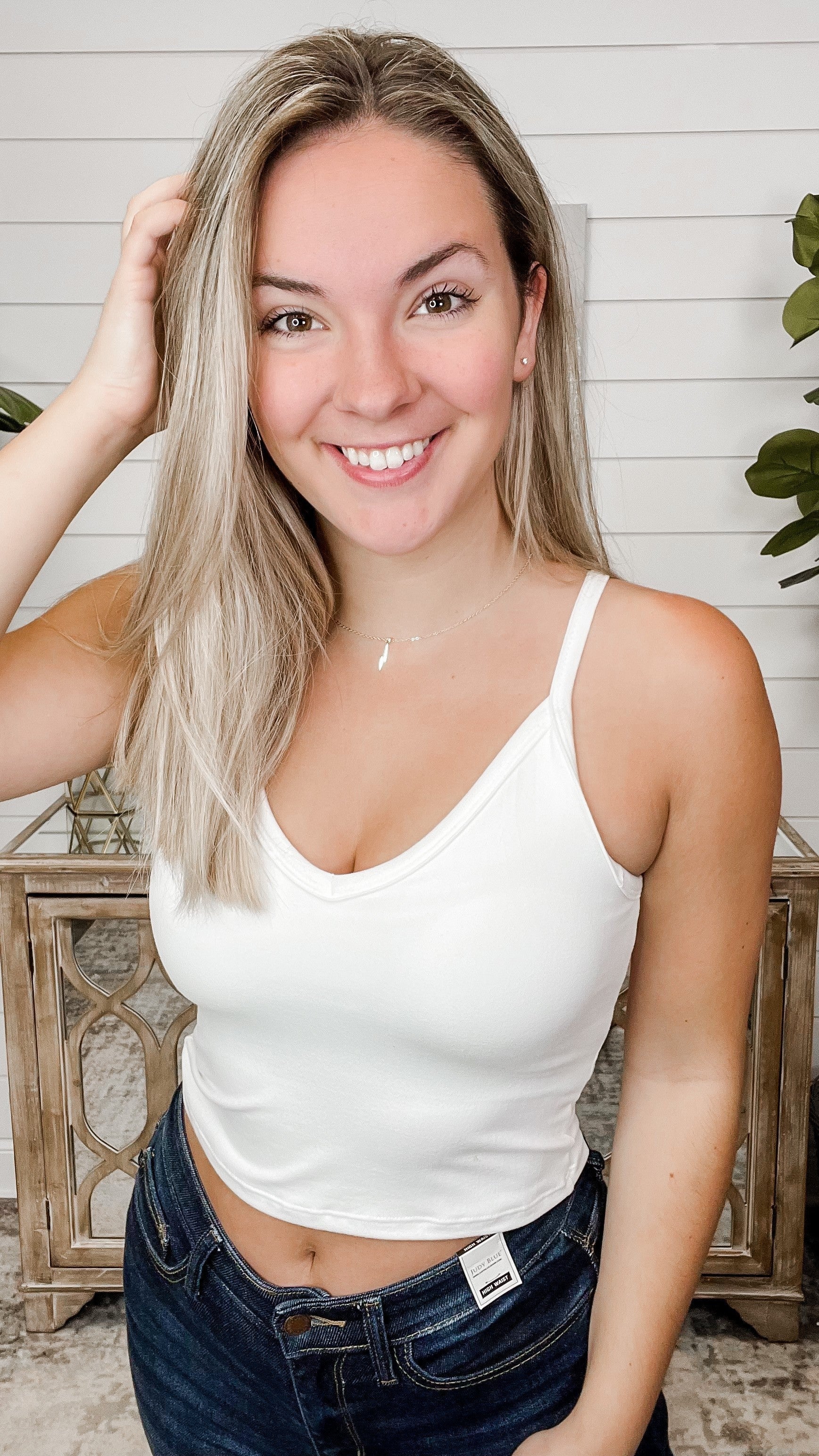 Basic Hey There Padded Cropped Tank Top - 5 colors! - Image 3