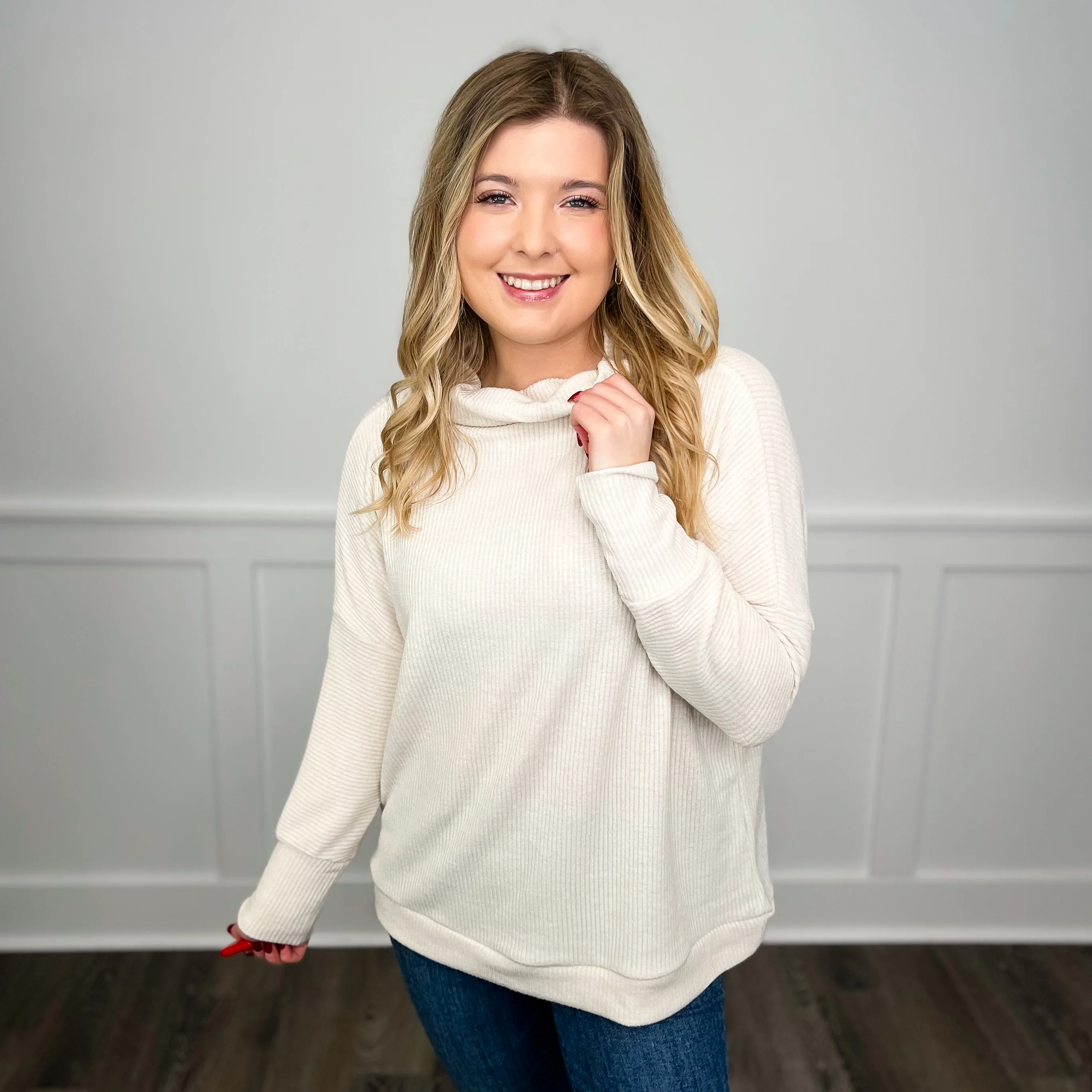 I Am That Girl Ribbed Long Sleeve Avery Mae Sweater Top - 9 colors! - Image 8