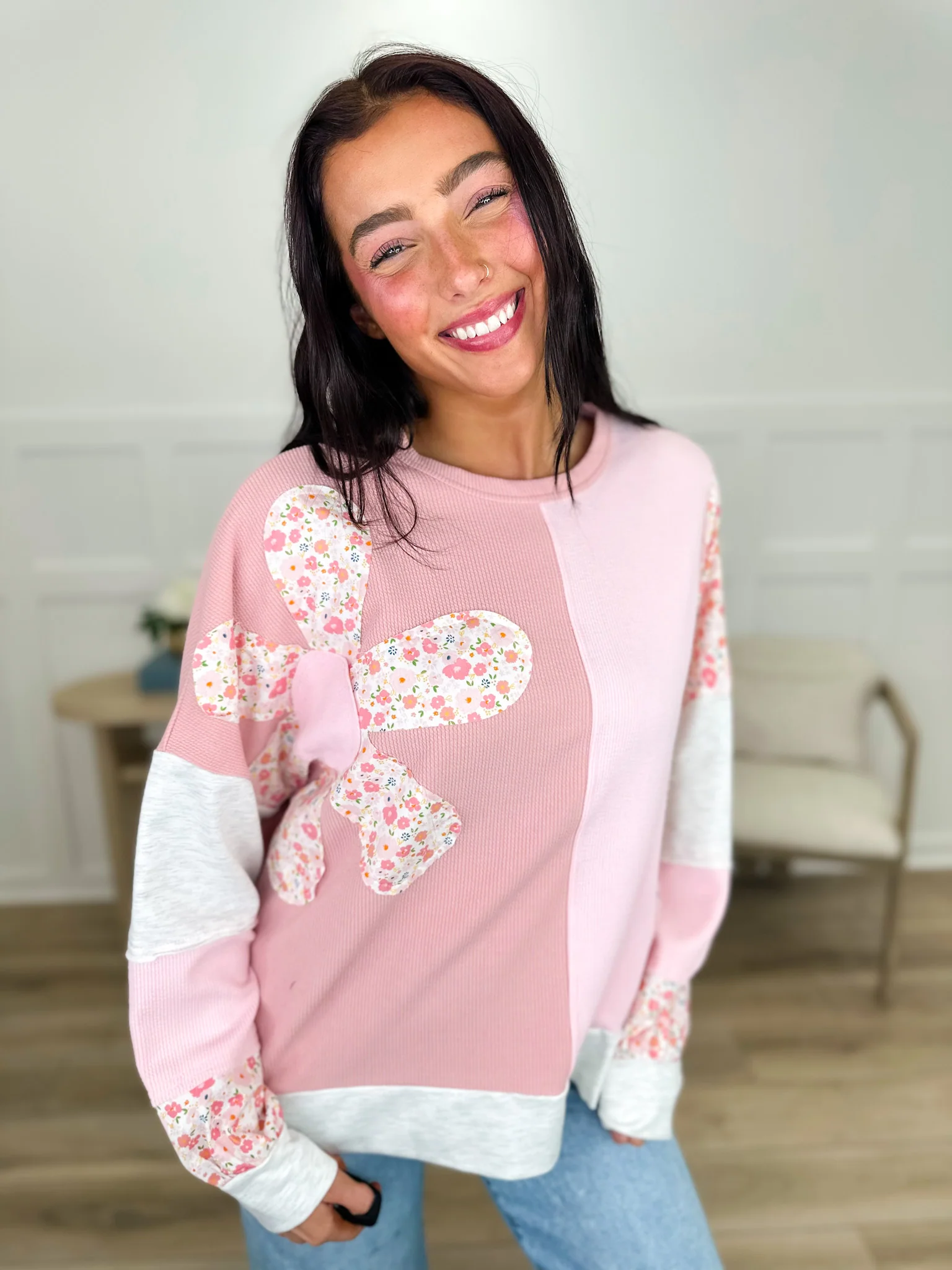 I Believe it Cotton Blend Long Sleeve Avery Mae Top - Multiple Colors - Image 3