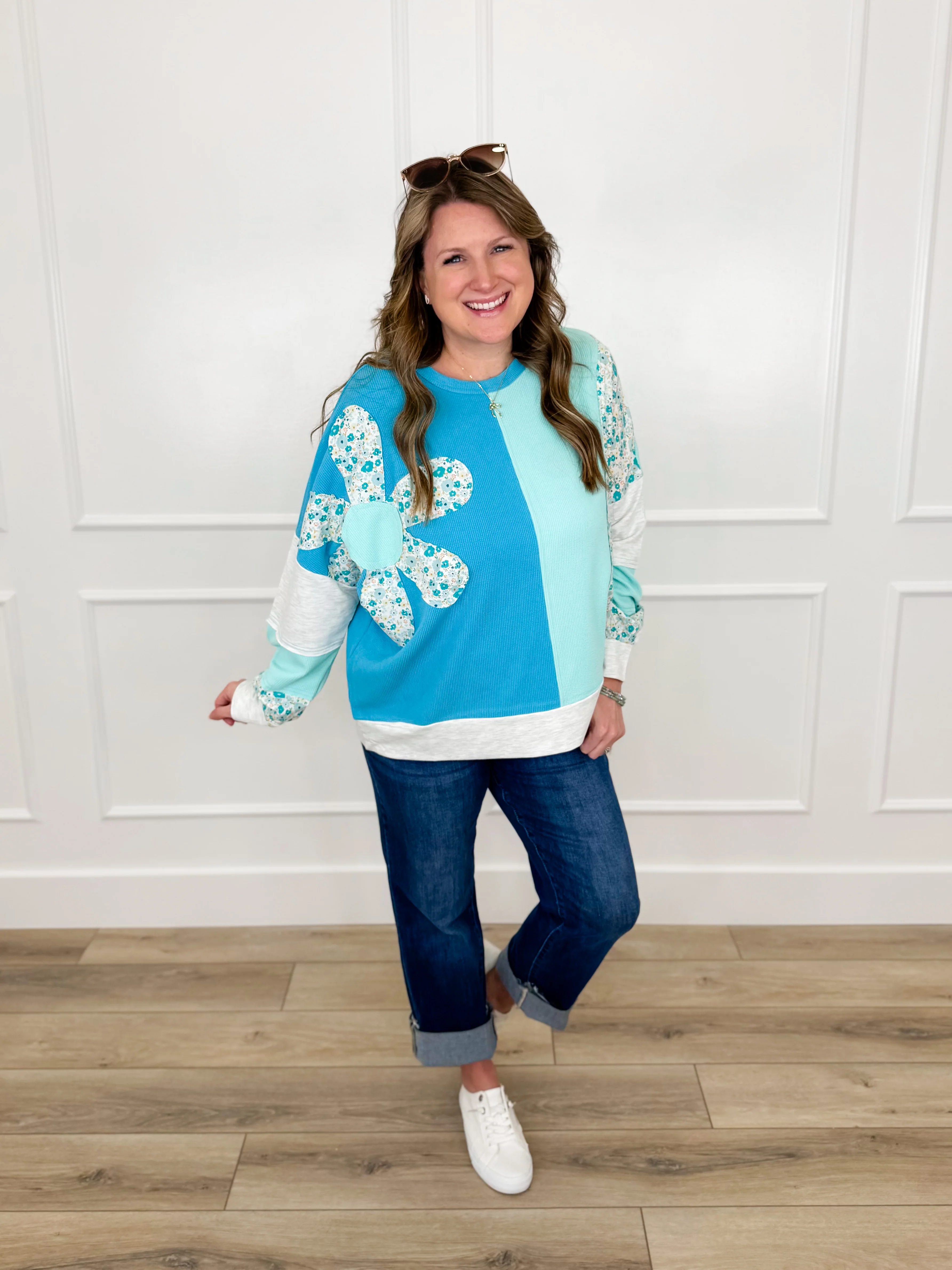 I Believe it Cotton Blend Long Sleeve Avery Mae Top - Multiple Colors - Image 6