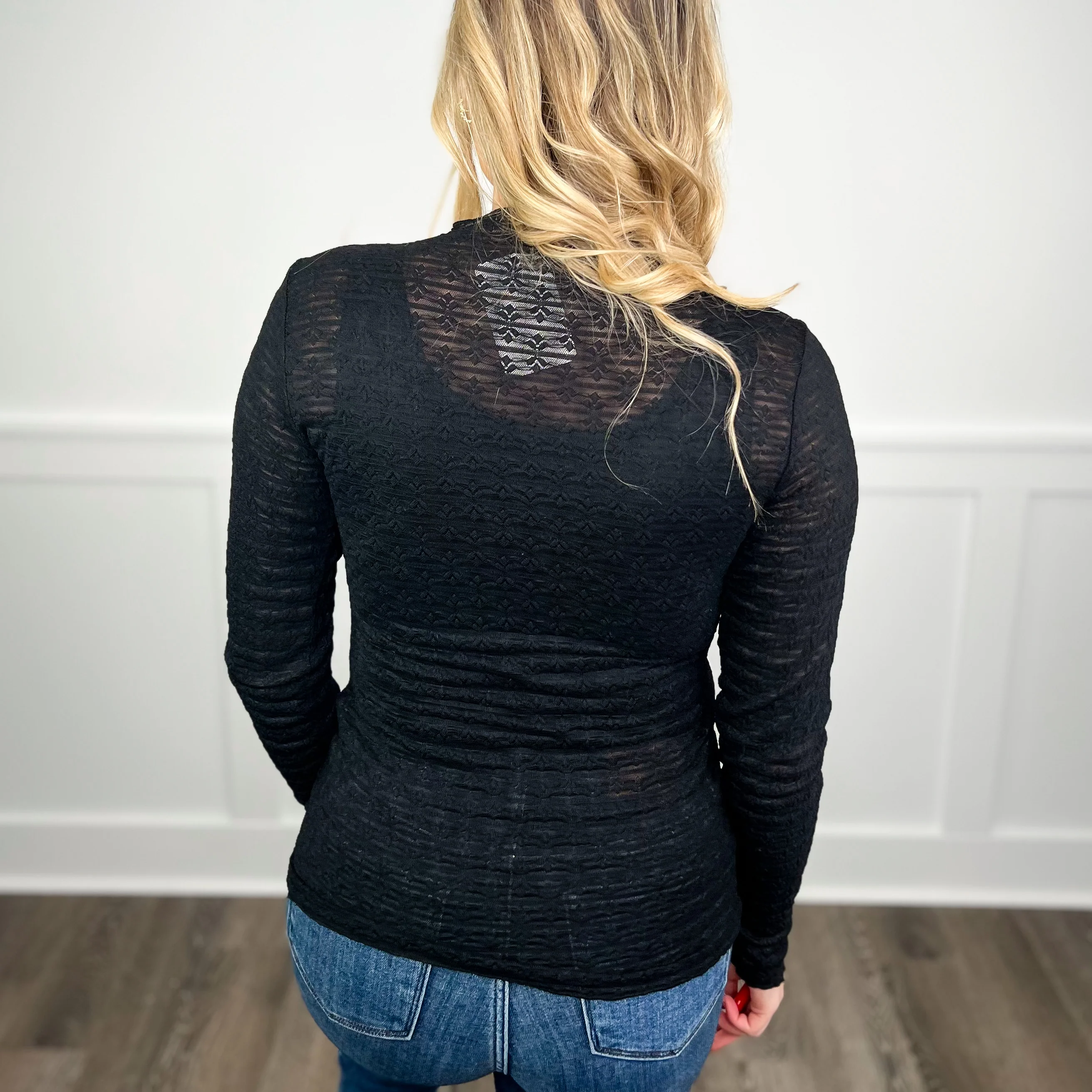 I Can Do it All Lace Long Sleeve Avery Mae Top - 2 colors! - Image 3