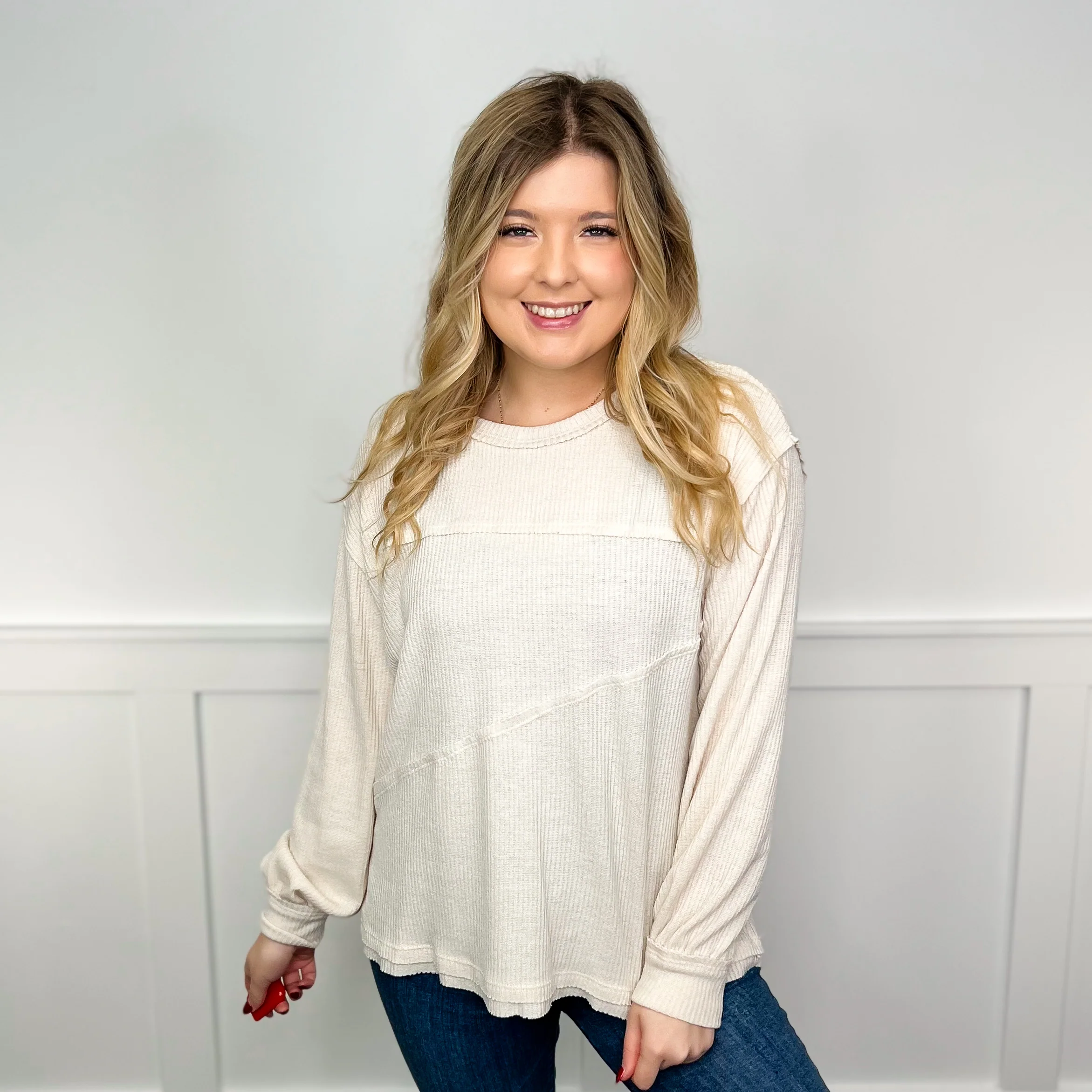 I Know You Ribbed Long Sleeve Avery Mae Top - 7 colors! - Image 3