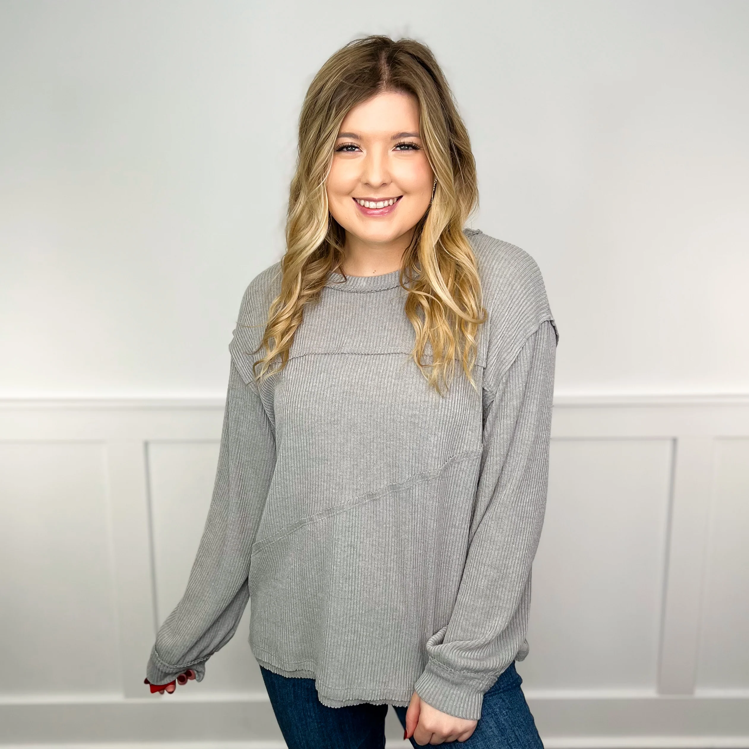 I Know You Ribbed Long Sleeve Avery Mae Top - 7 colors! - Image 4