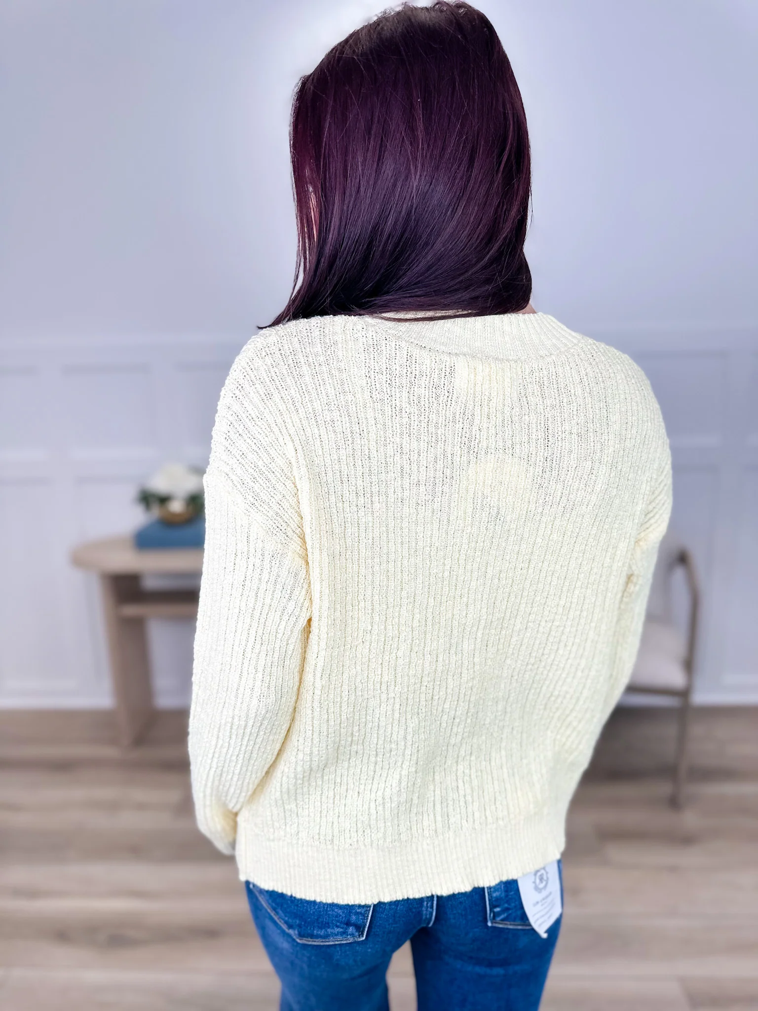 I Need to Know Knit Long Sleeve Avery Mae Button Up Cardigan - Multiple Colors - Image 3