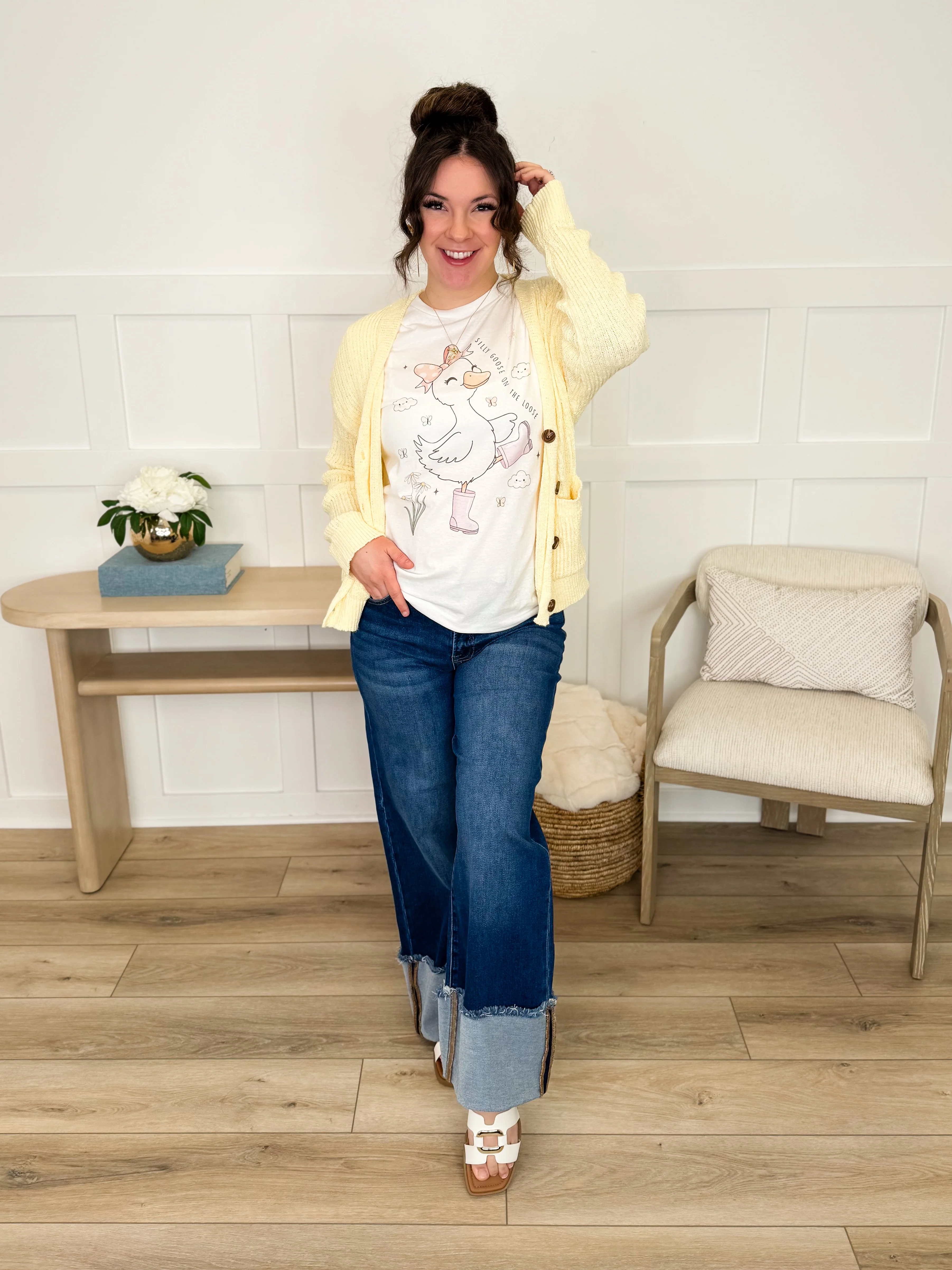 I Need to Know Knit Long Sleeve Avery Mae Button Up Cardigan - Multiple Colors - Image 4