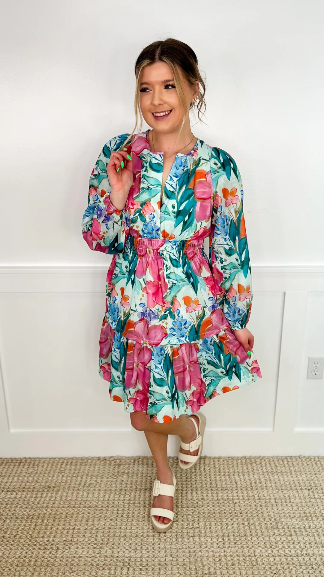 I Seen it Long Sleeve Mint Avery Mae Dress - Image 3