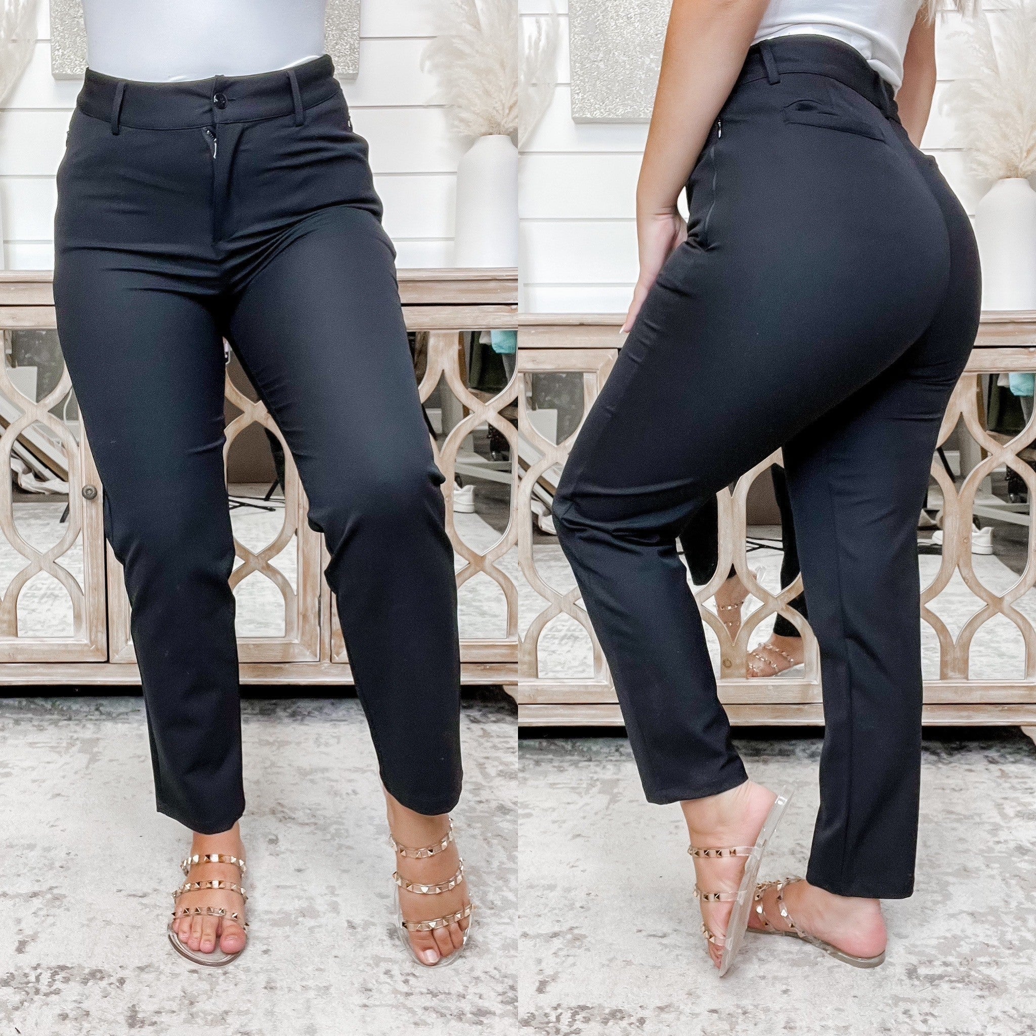 I Turn to You High-Rise Mono B Black Bottoms