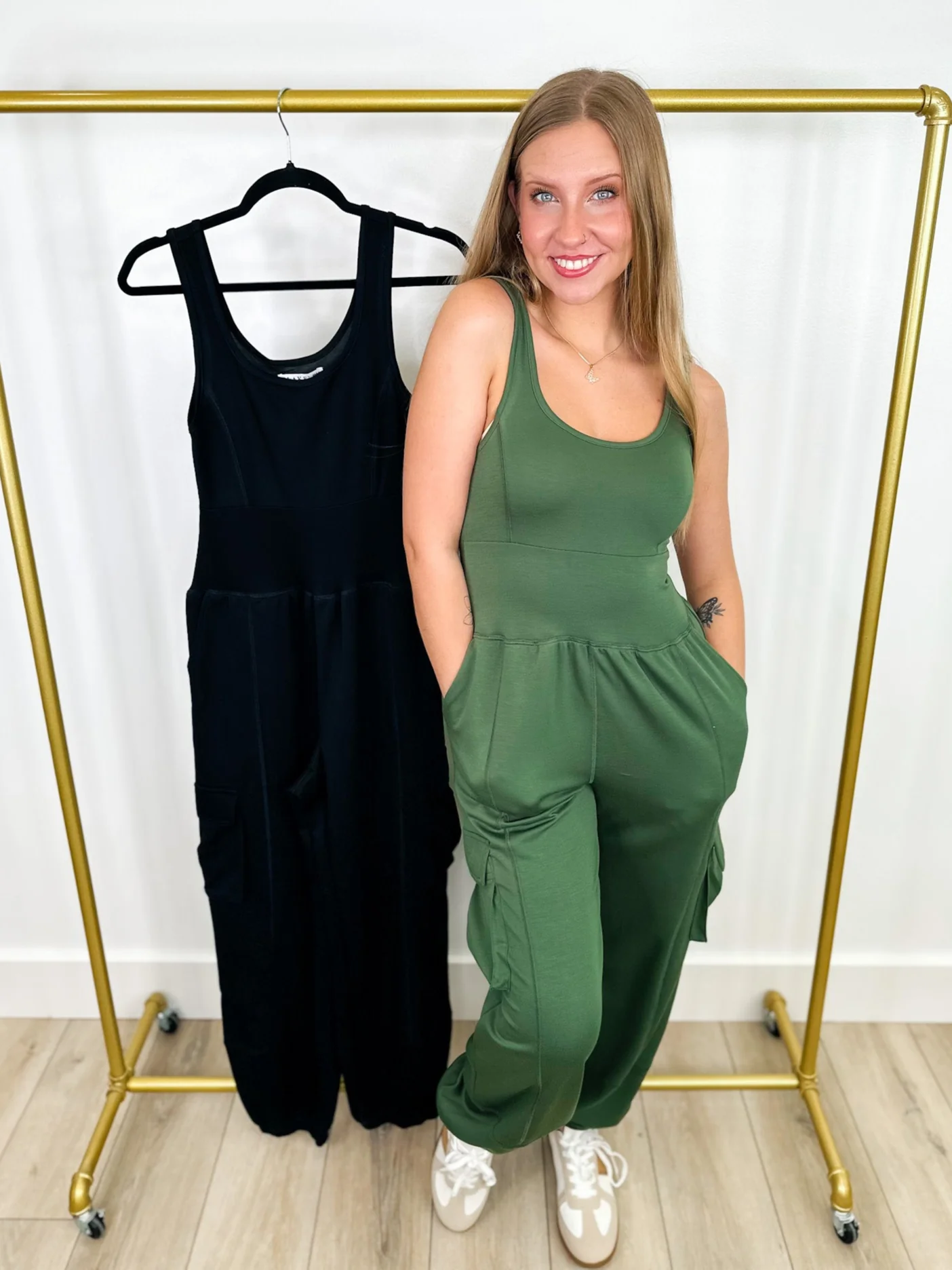 I'm All Set Rayon Blend Avery Mae Jumpsuit - 2 colors!