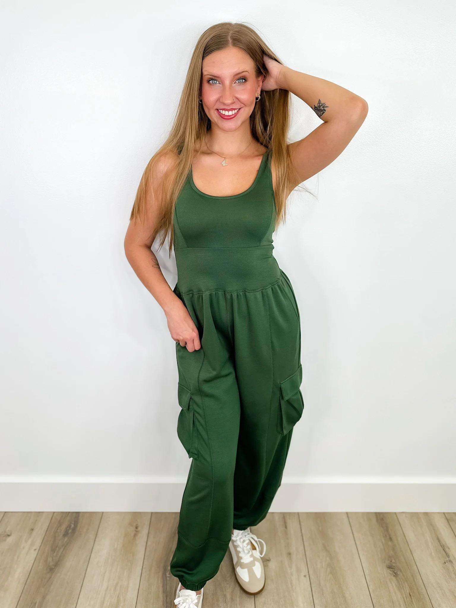 I'm All Set Rayon Blend Avery Mae Jumpsuit - 2 colors! - Image 2
