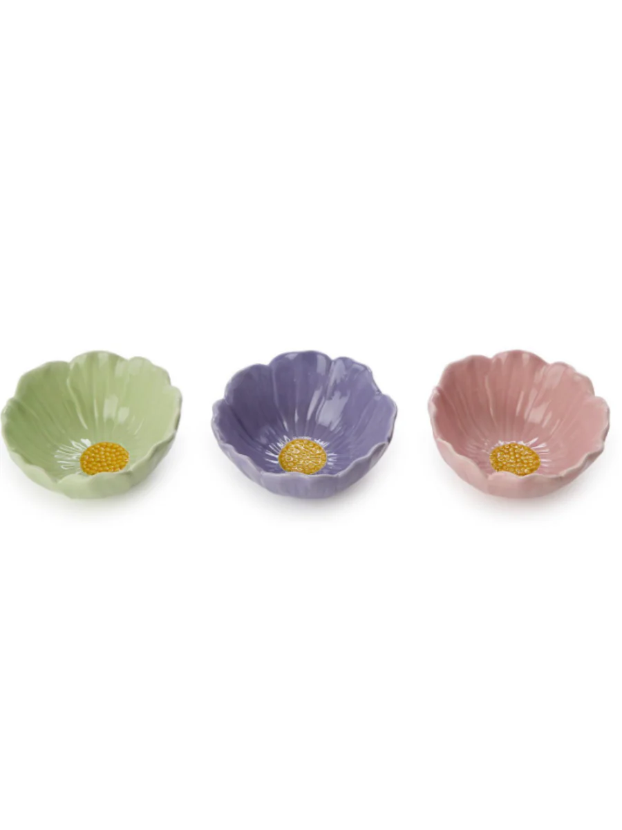In a Flourish Porcelain Tidbit Bowl Set - Image 2