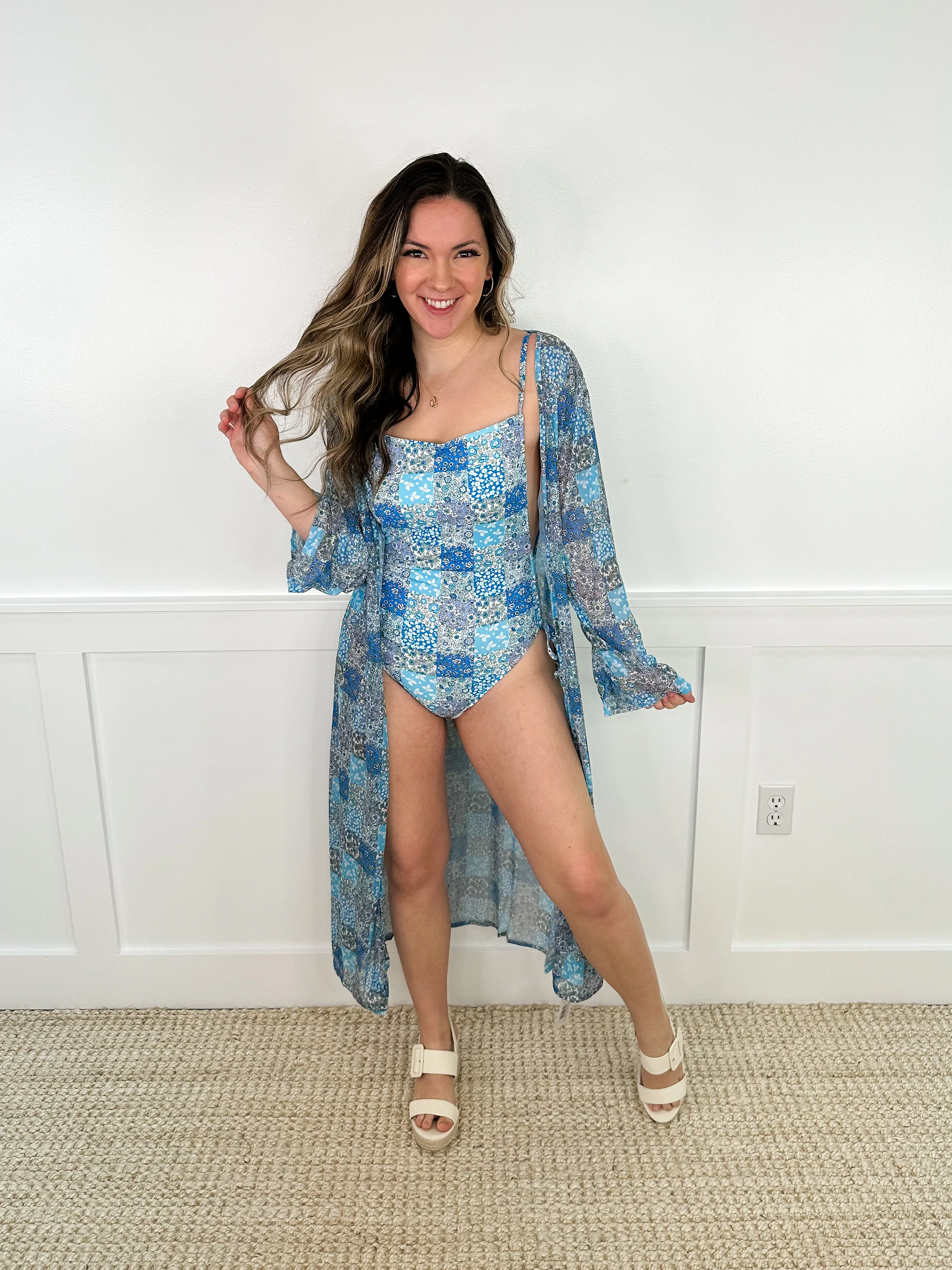 In My Element Mesh Long Sleeve Avery Mae Kimono - 2 colors! - Image 2