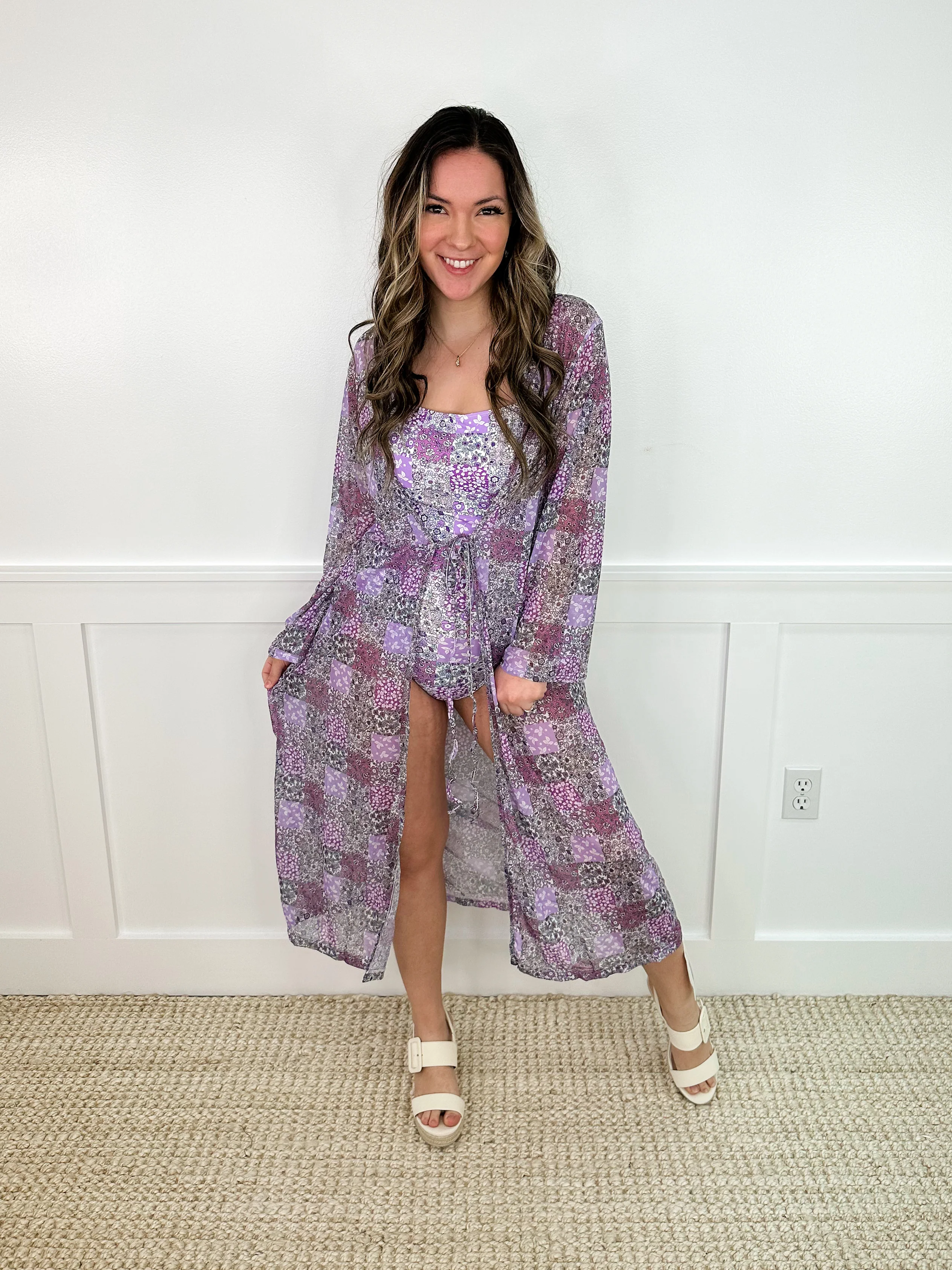 In My Element Mesh Long Sleeve Avery Mae Kimono - 2 colors! - Image 3