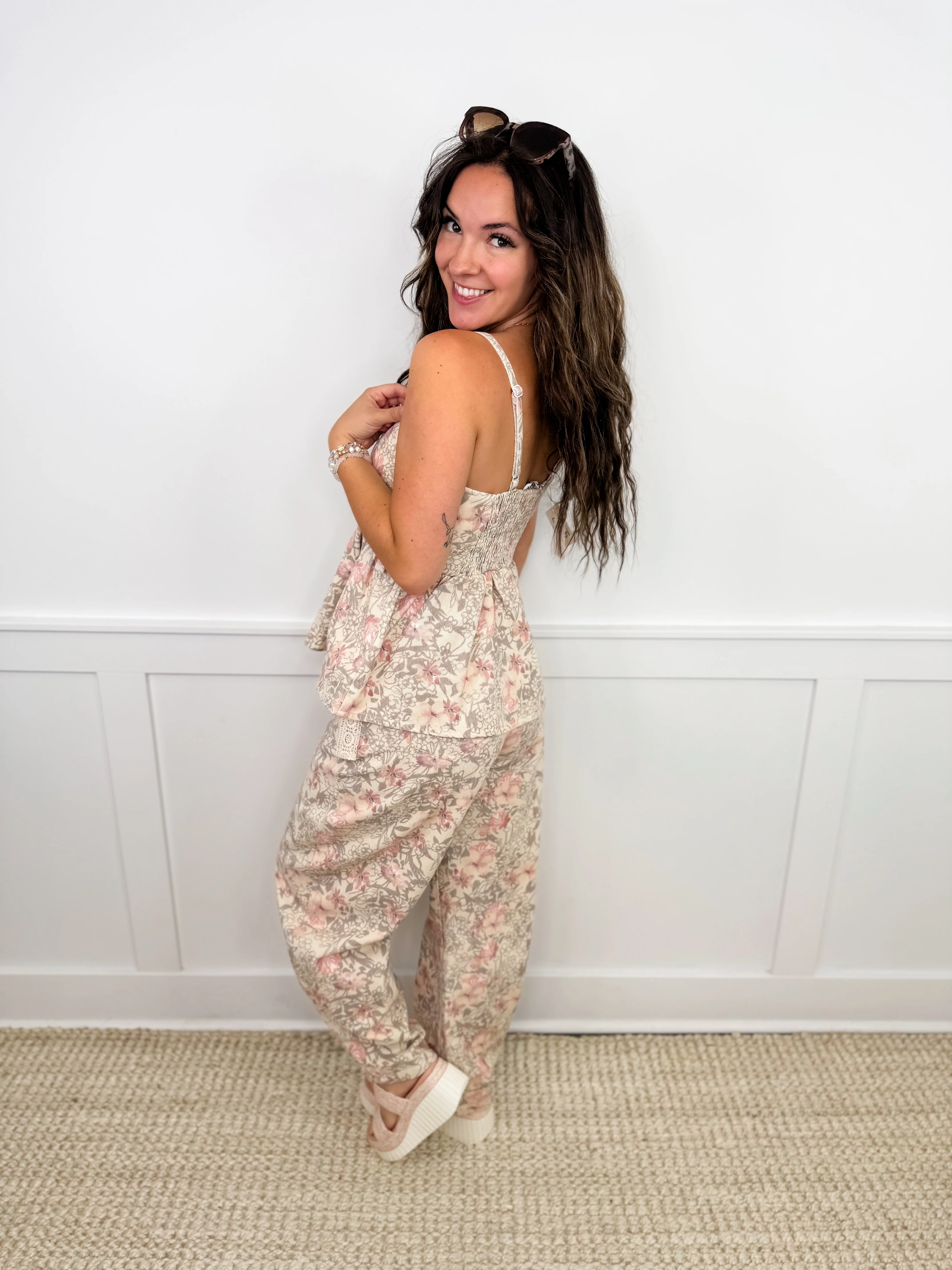 In My Prime Cotton Floral Avery Mae Tank Top - Image 3