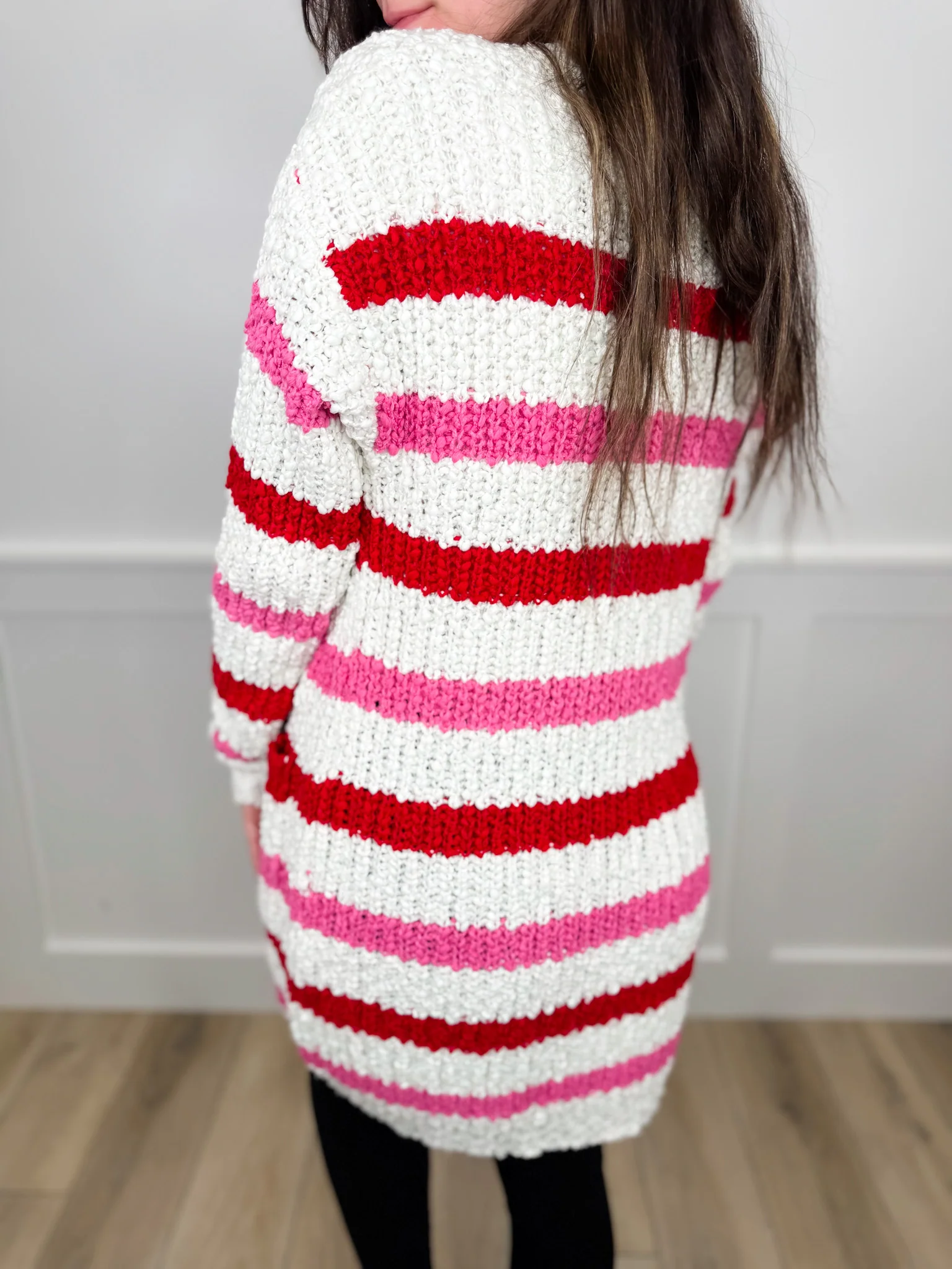 In the Air Knit Long Sleeve Ivory Avery Mae Cardigan - Image 2