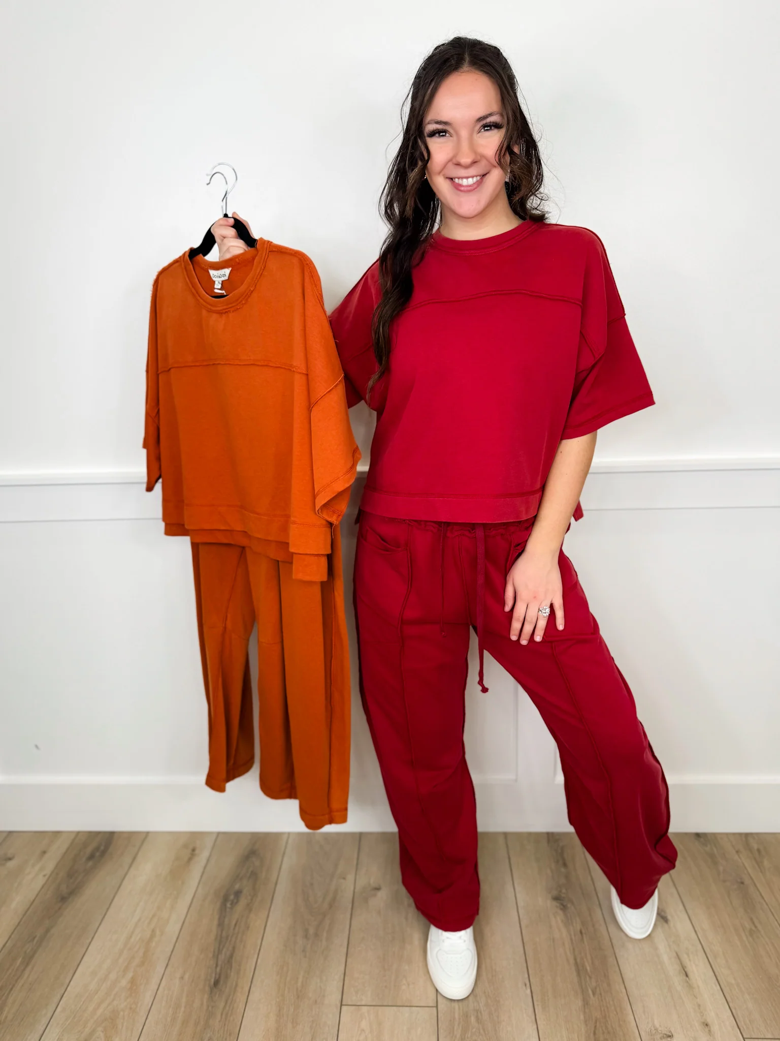 In the Friend Zone High-Rise Cotton Blend Wide Leg Avery Mae Cropped Set - 2 colors! - Image 7