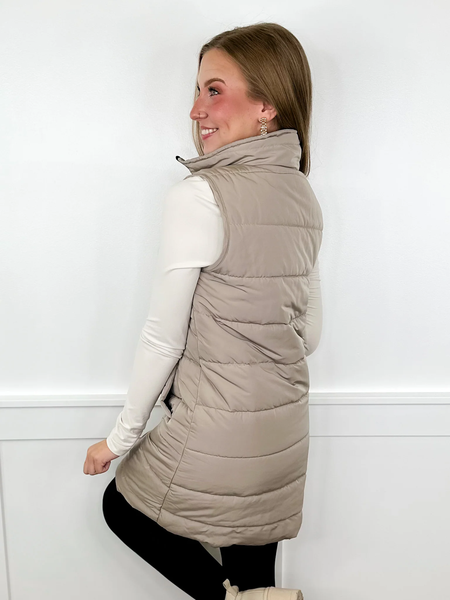 It's Cold Out There Avery Mae Puffer Vest - 8 colors! - Image 3