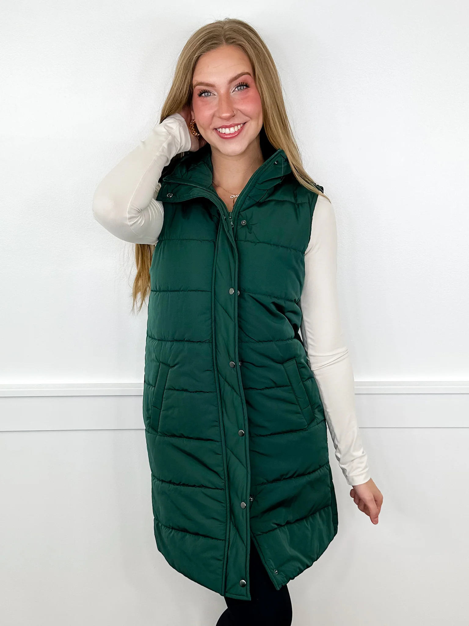 It's Cold Out There Avery Mae Puffer Vest - 8 colors! - Image 6
