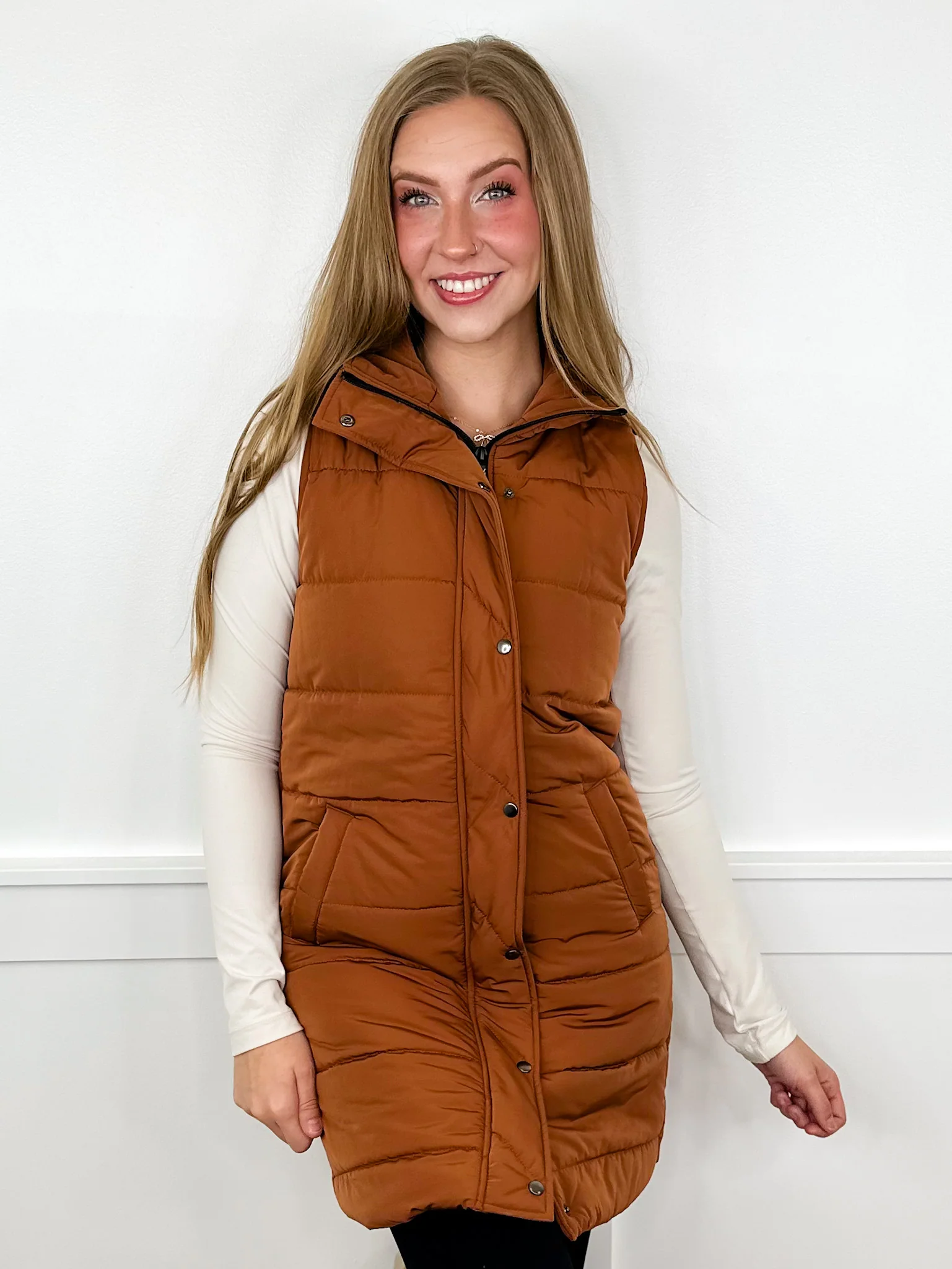 It's Cold Out There Avery Mae Puffer Vest - 8 colors! - Image 8
